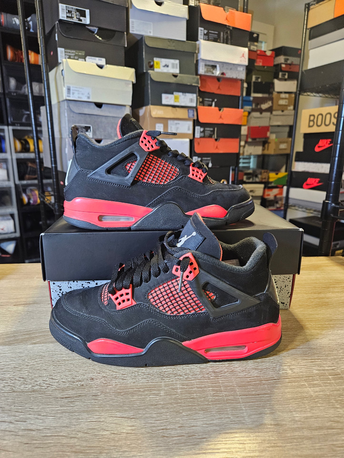 Size 8 - AJ 4 Retro Mid Red Thunder