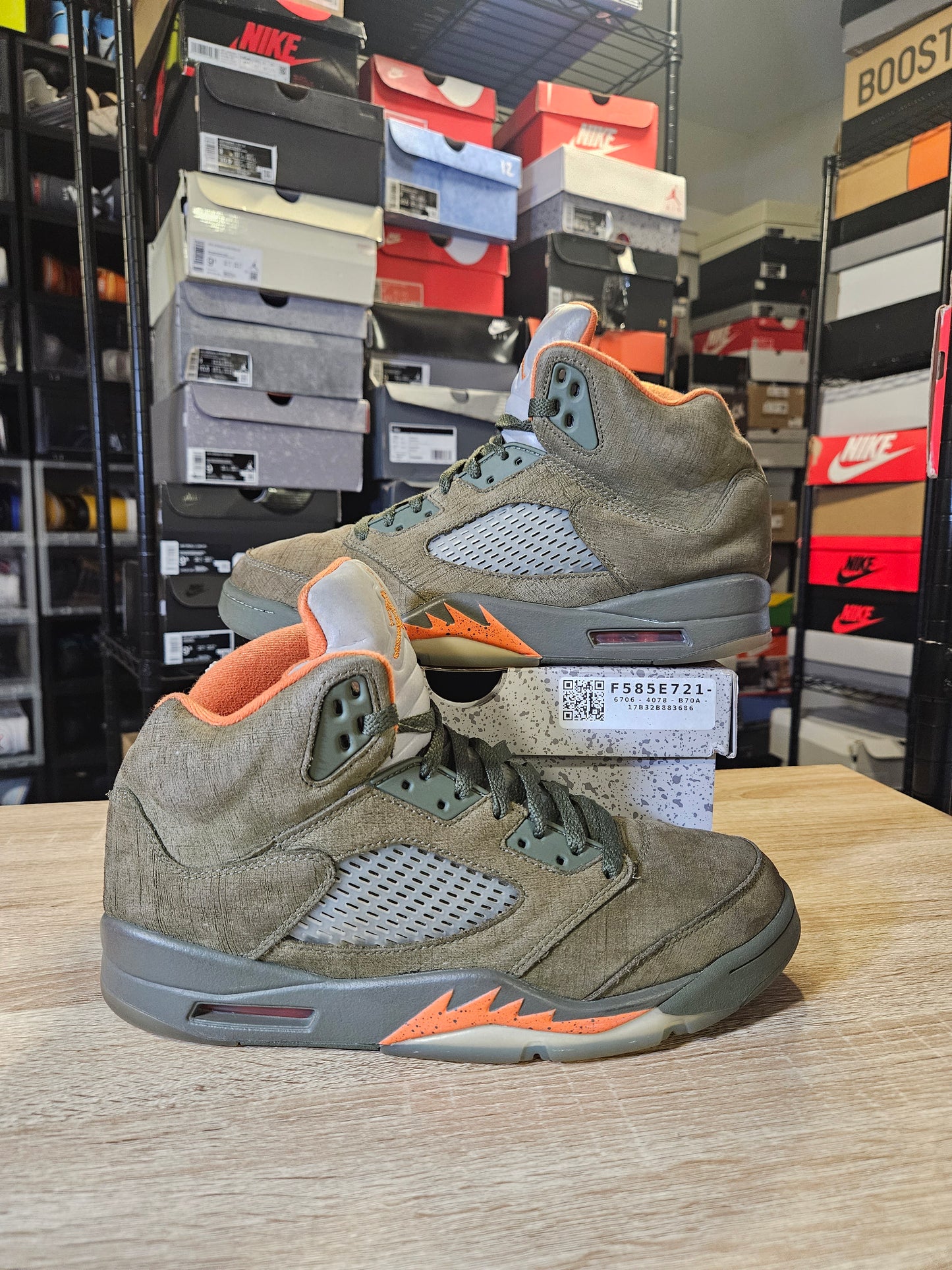 Size 10 - AJ 5 Olive