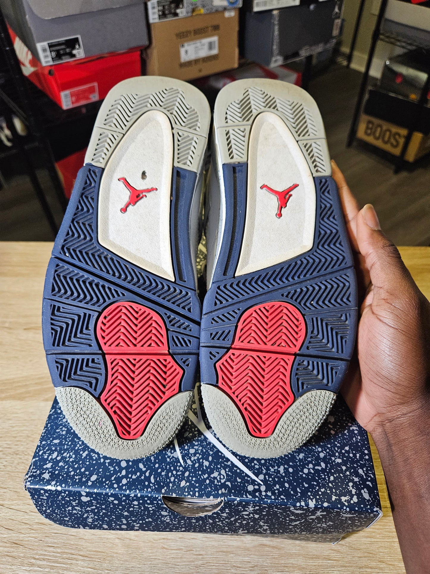 Size 9.5 - AJ 4 Retro Mid Midnight Navy