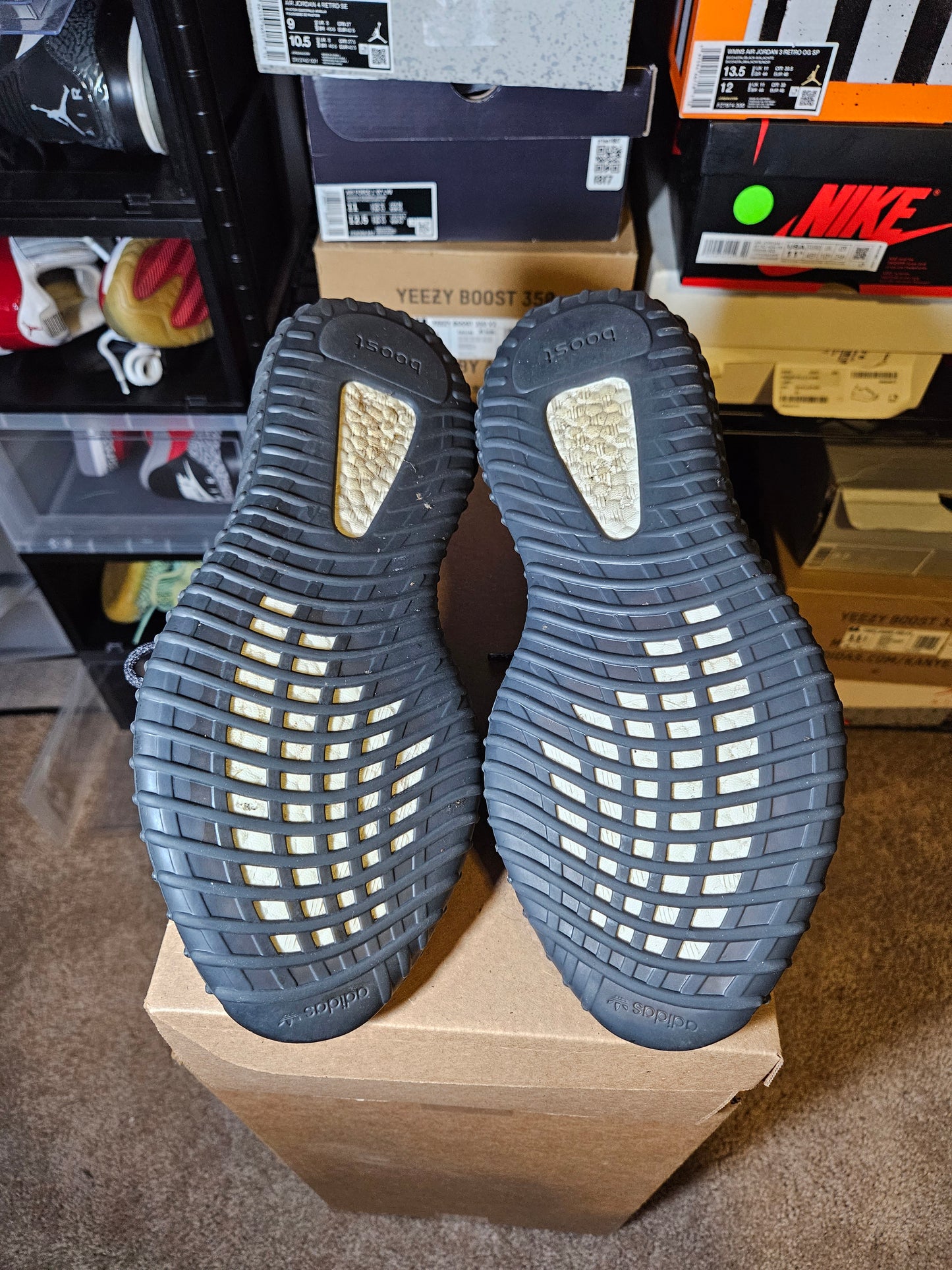 Size 9.5 - YZY Boost 350 V2 Black Reflective
