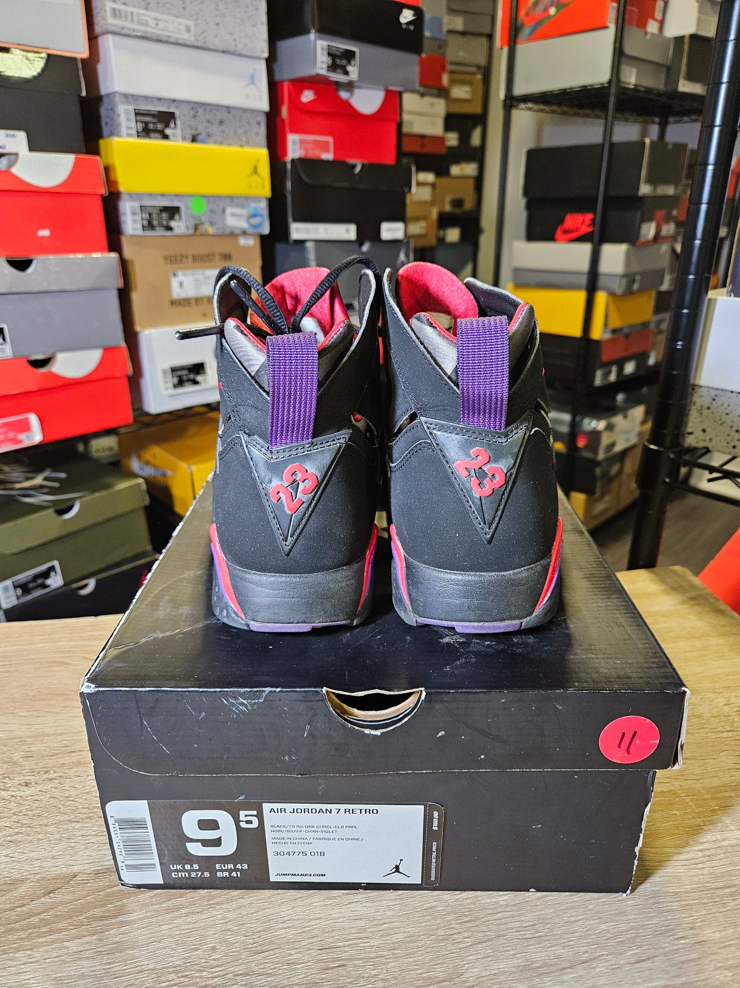Size 9.5 - AJ 7 Retro 2012 Raptor