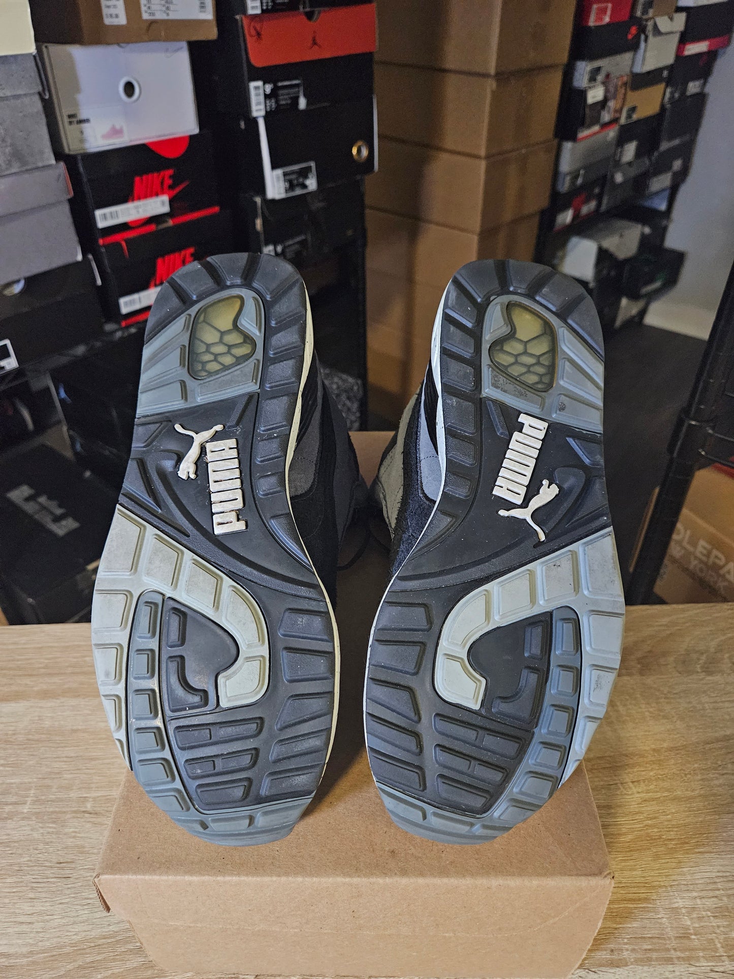 Size 9.5 - PUMA Trinomic XS 850 Mid Turbulence Grey