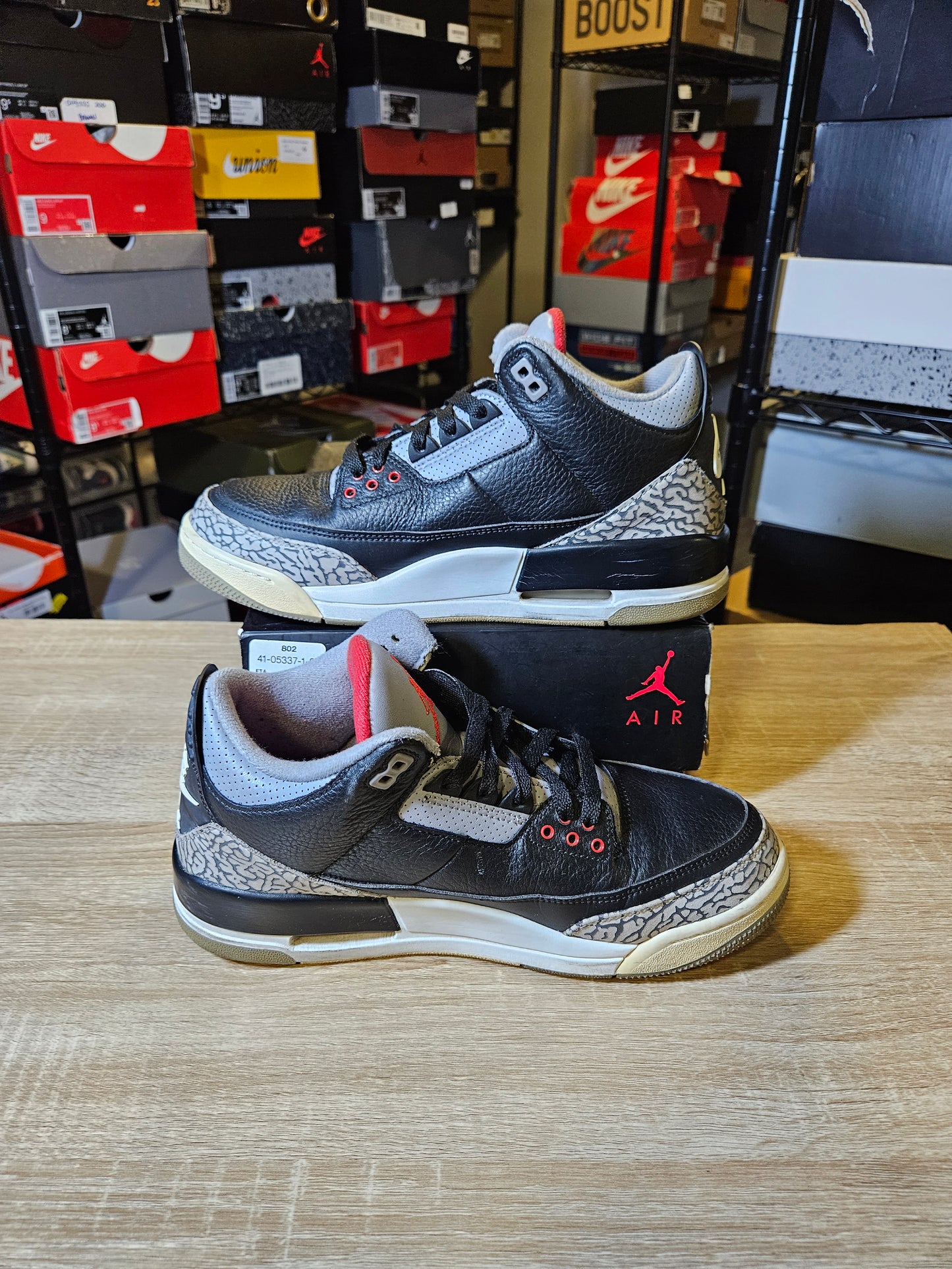 Size 9 - AJ 3 Retro OG Mid Black Cement