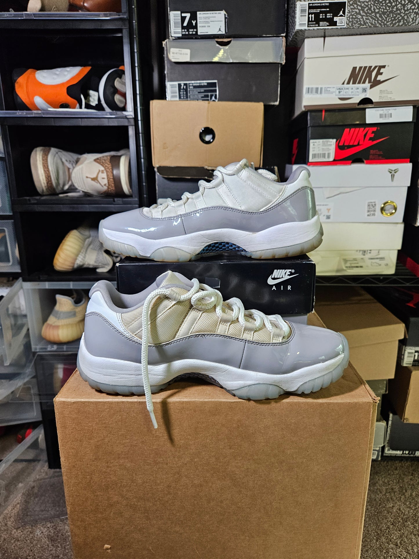 Size 9.5 - AJ 11 Retro Low Cement Grey