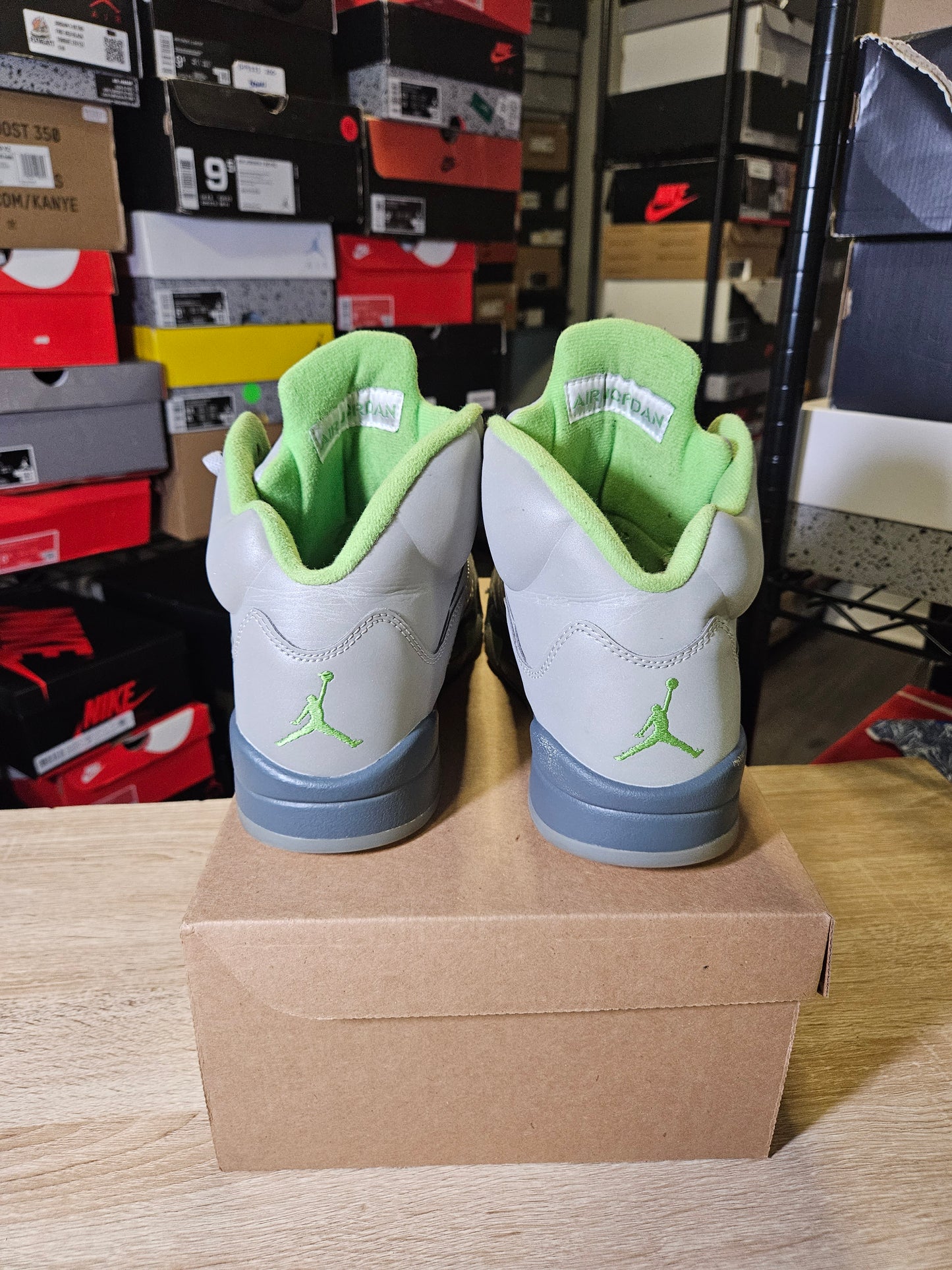 Size 9.5 - AJ 5 Retro Green Bean