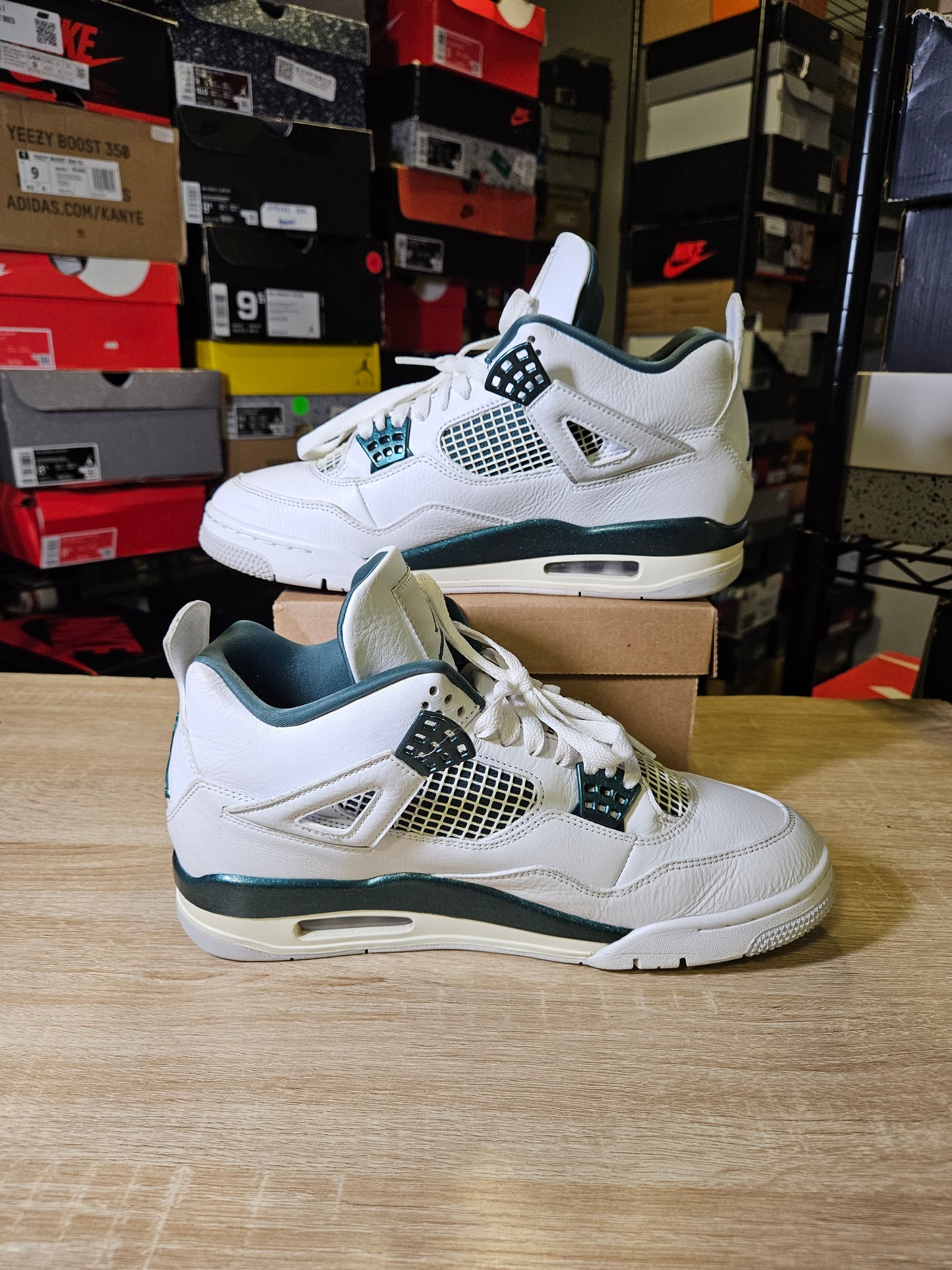 Size 10 - AJ 4 Retro Oxidized Green