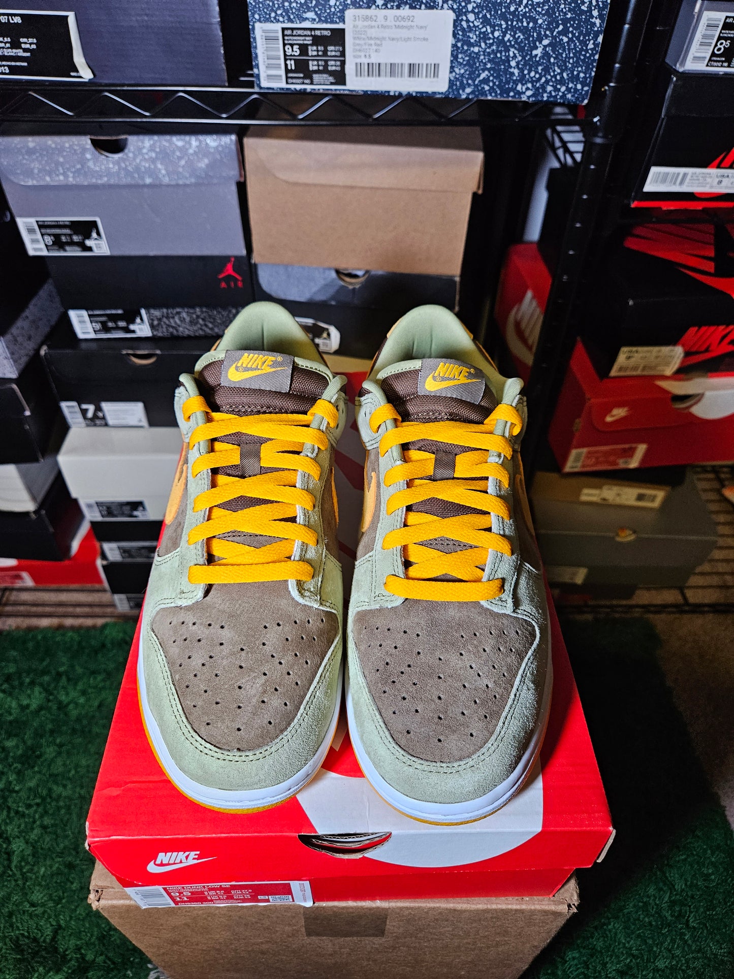 Size 9.5 - Dunk Low Dusty Olive