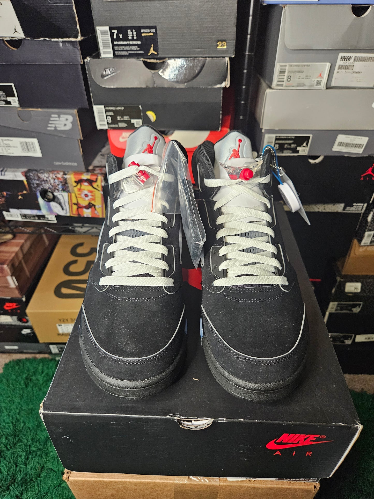 Size 10.5 - AJ5 Black Metallic