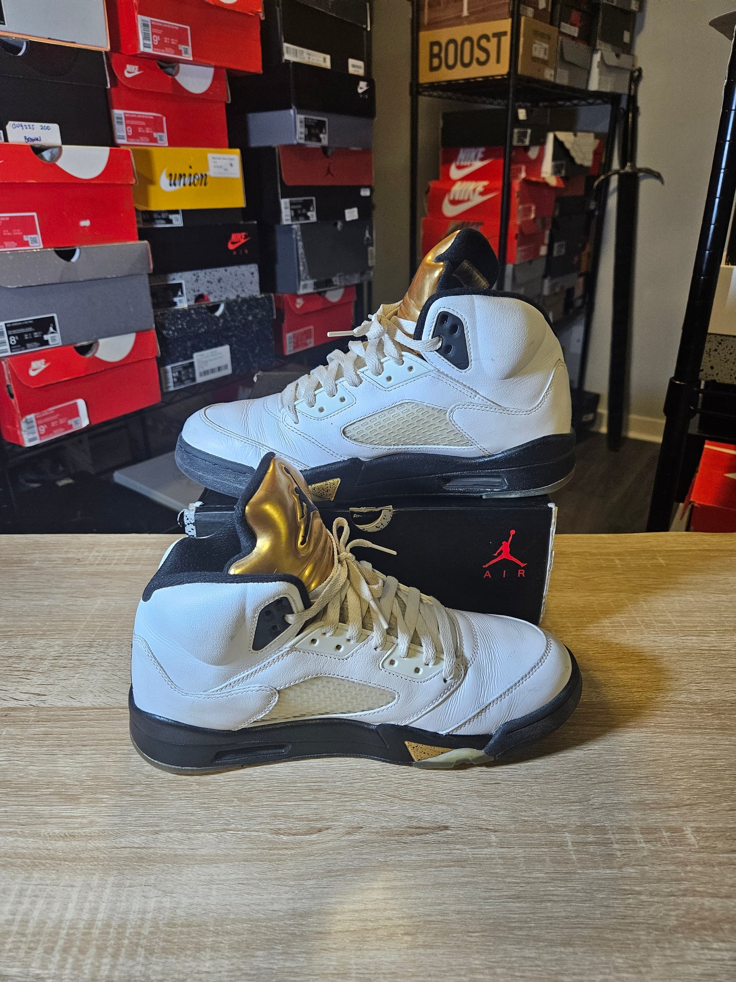 Size 9.5 - AJ 5 Retro Olympic