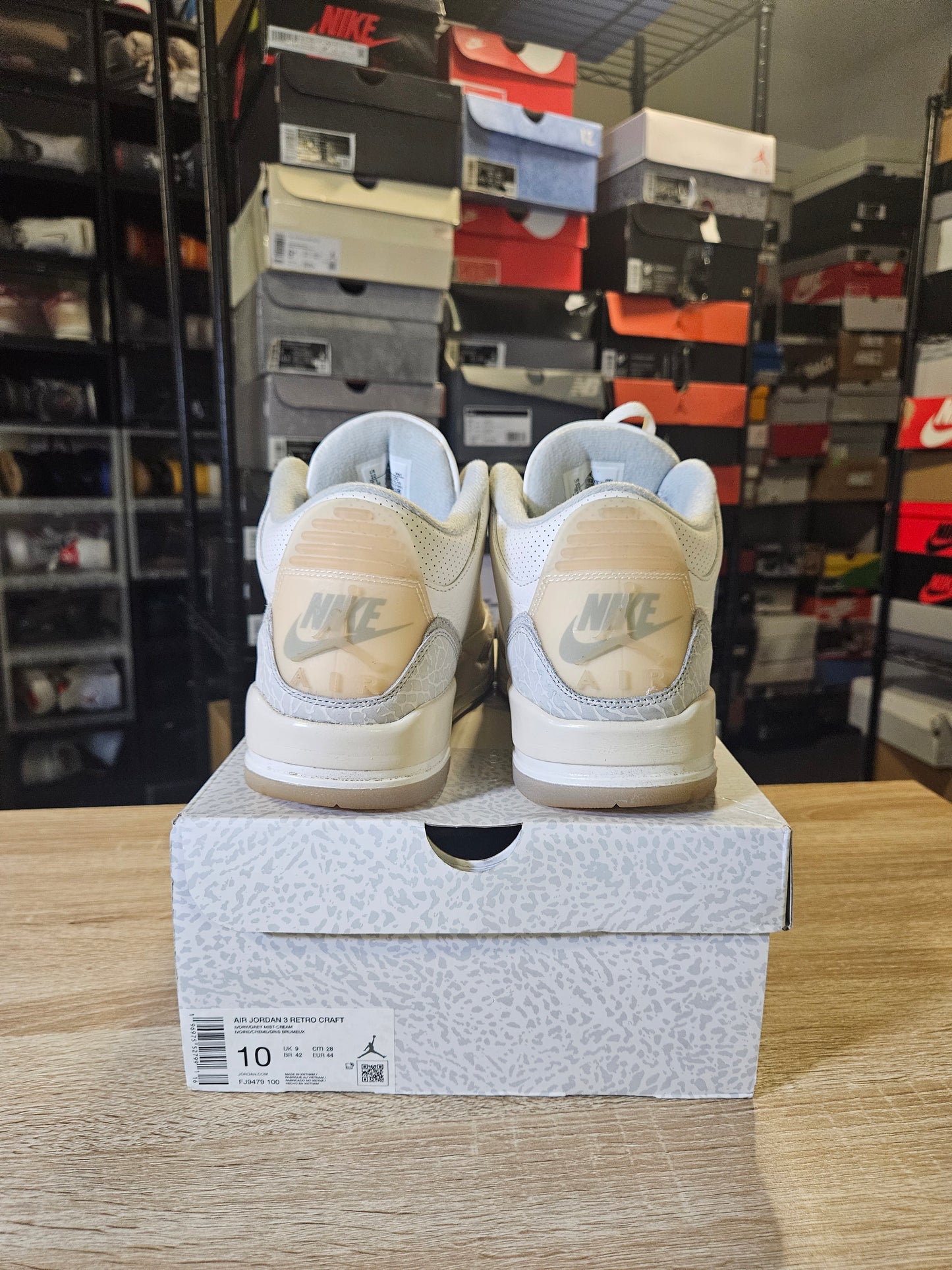 Size 10 - AJ 3 Retro SE Craft Ivory