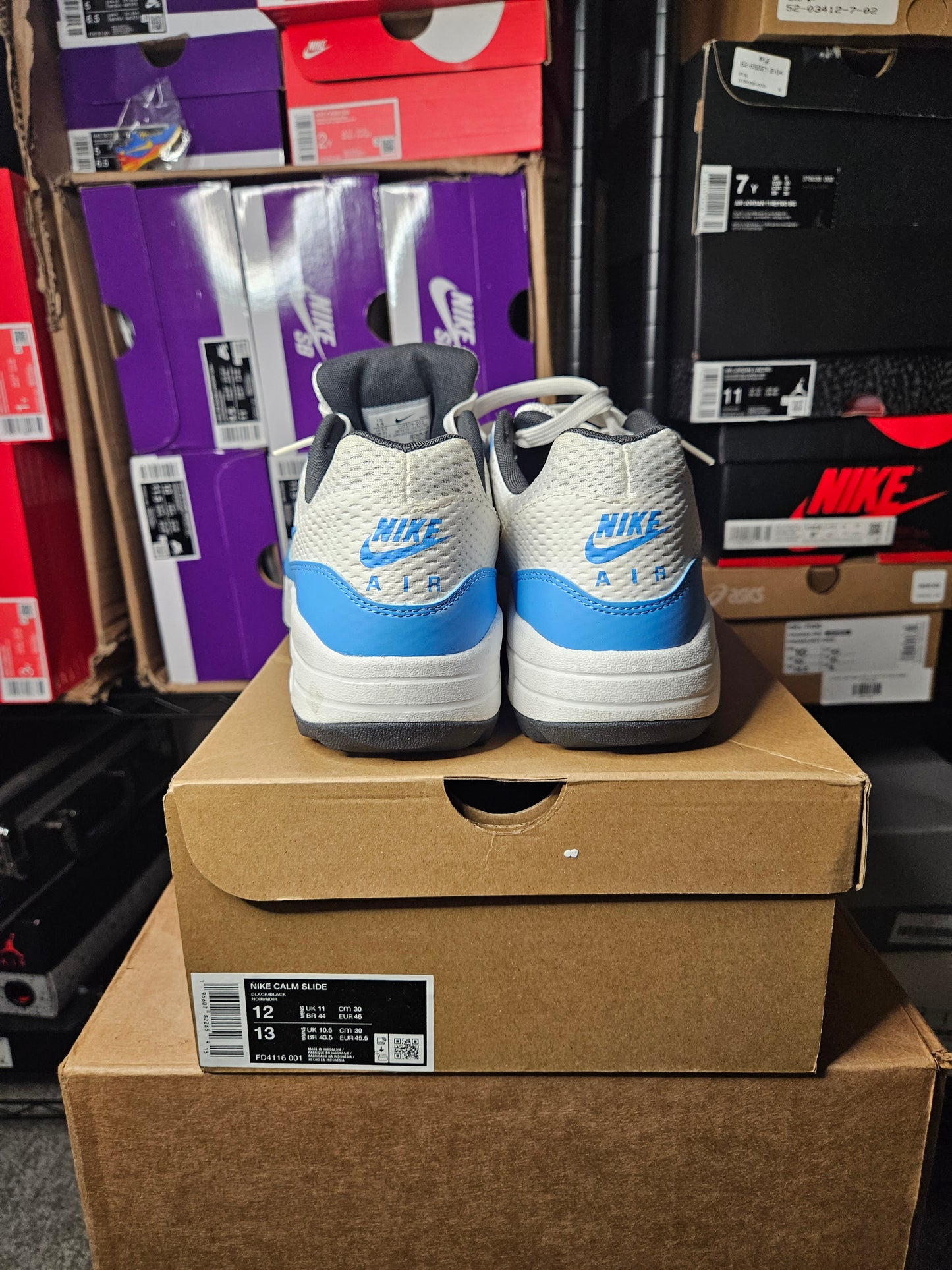 Size 9.5 - Air Max 1 Golf White University Blue