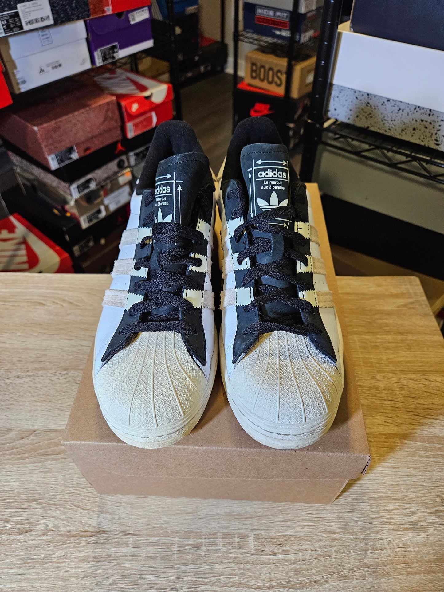 Size 10 - adidas Superstar Extended Stripes