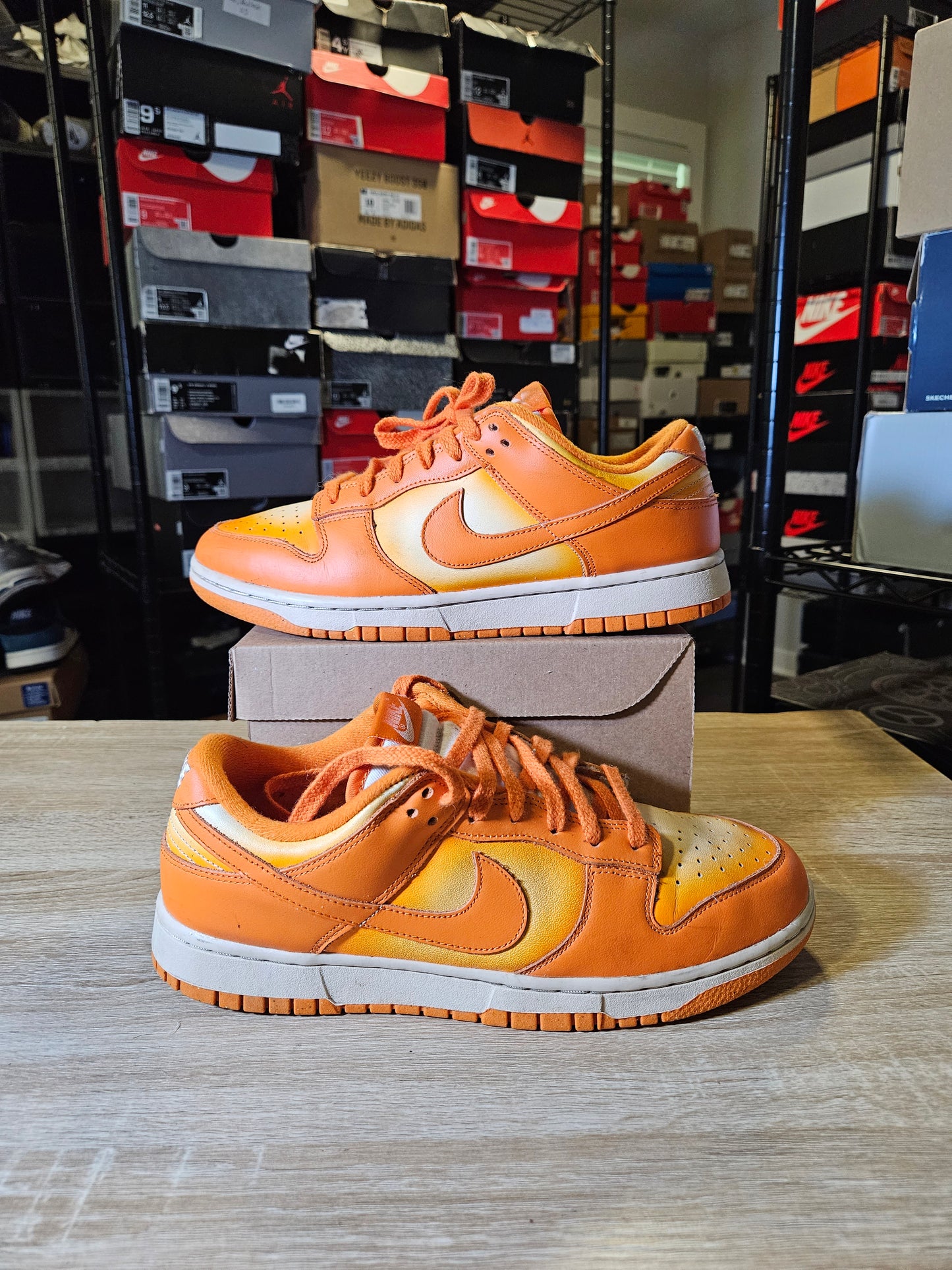 Size 9.5M - Dunk Low Magma Orange