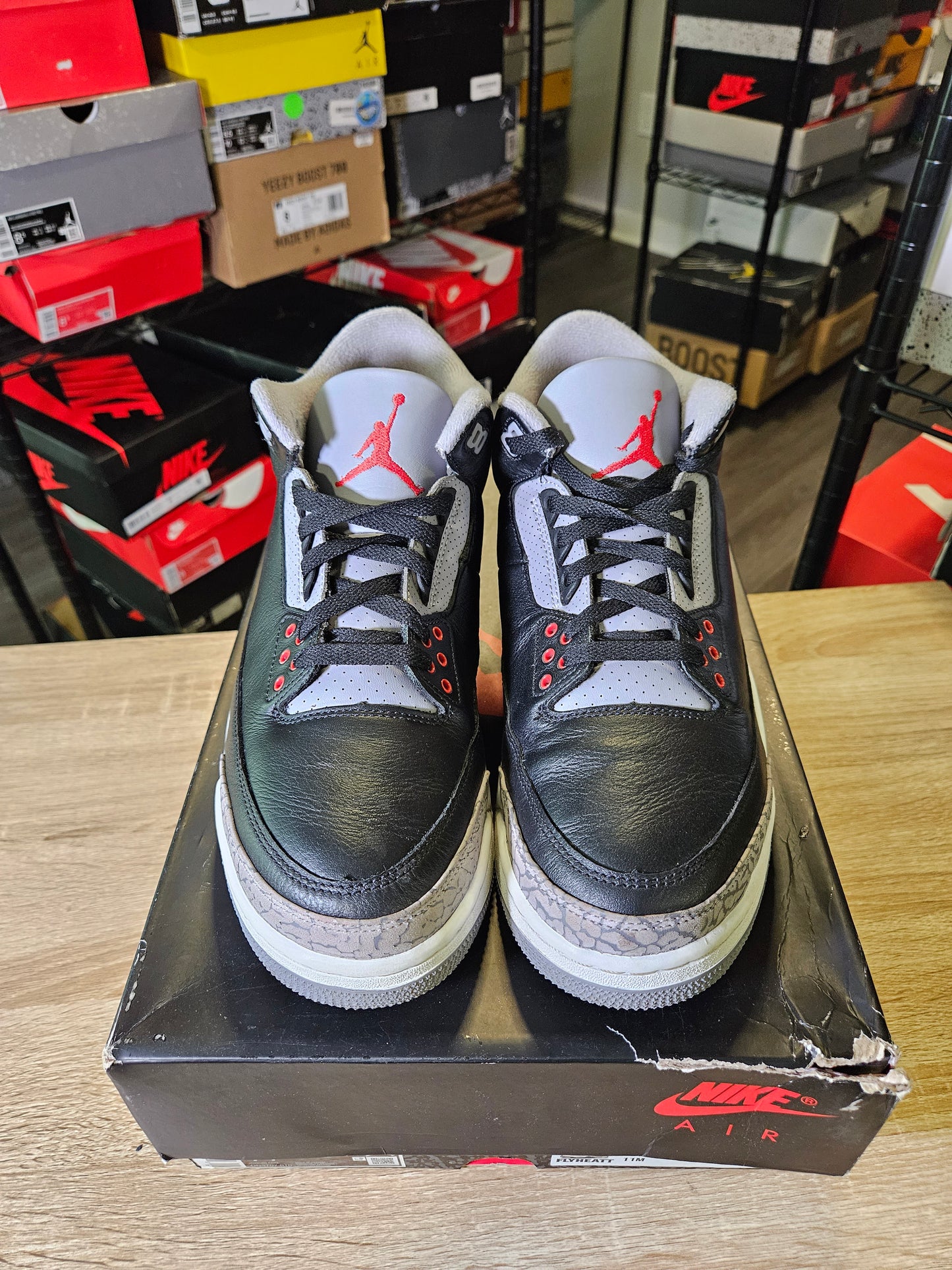 Size 11 - AJ 3 Retro OG 2024 Black Cement