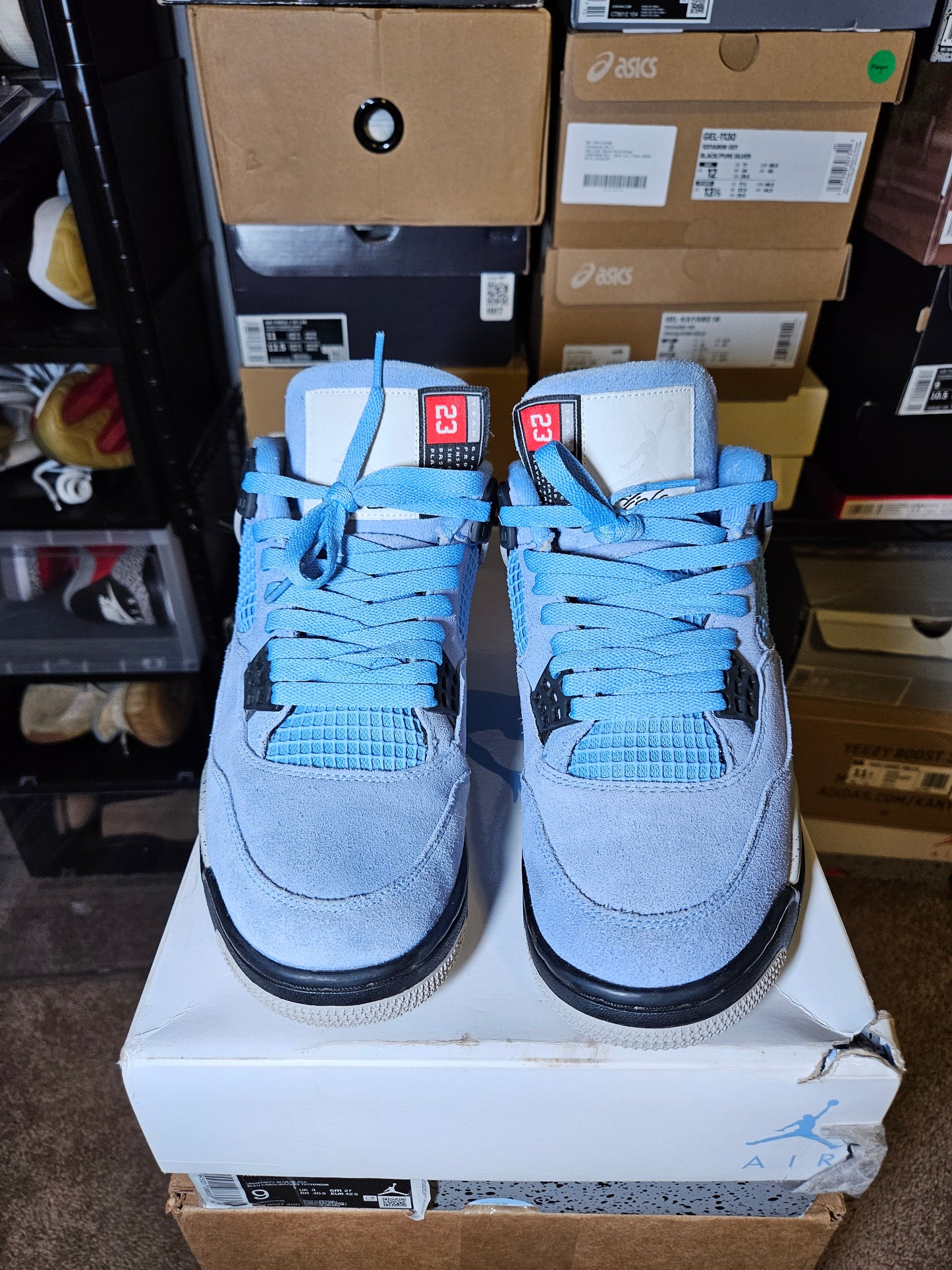Size 9 - AJ 4 Retro Mid University Blue