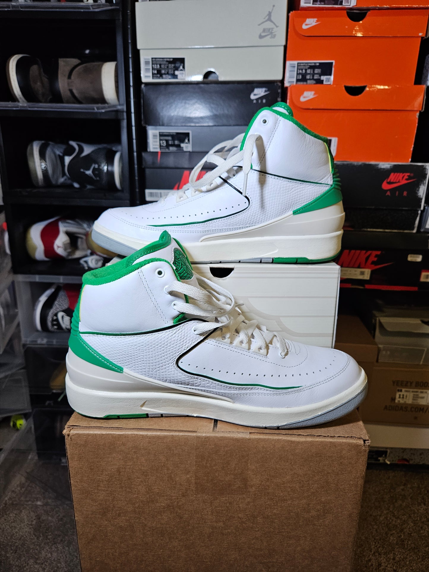 Size 9.5 - AJ 2 Retro Lucky Green