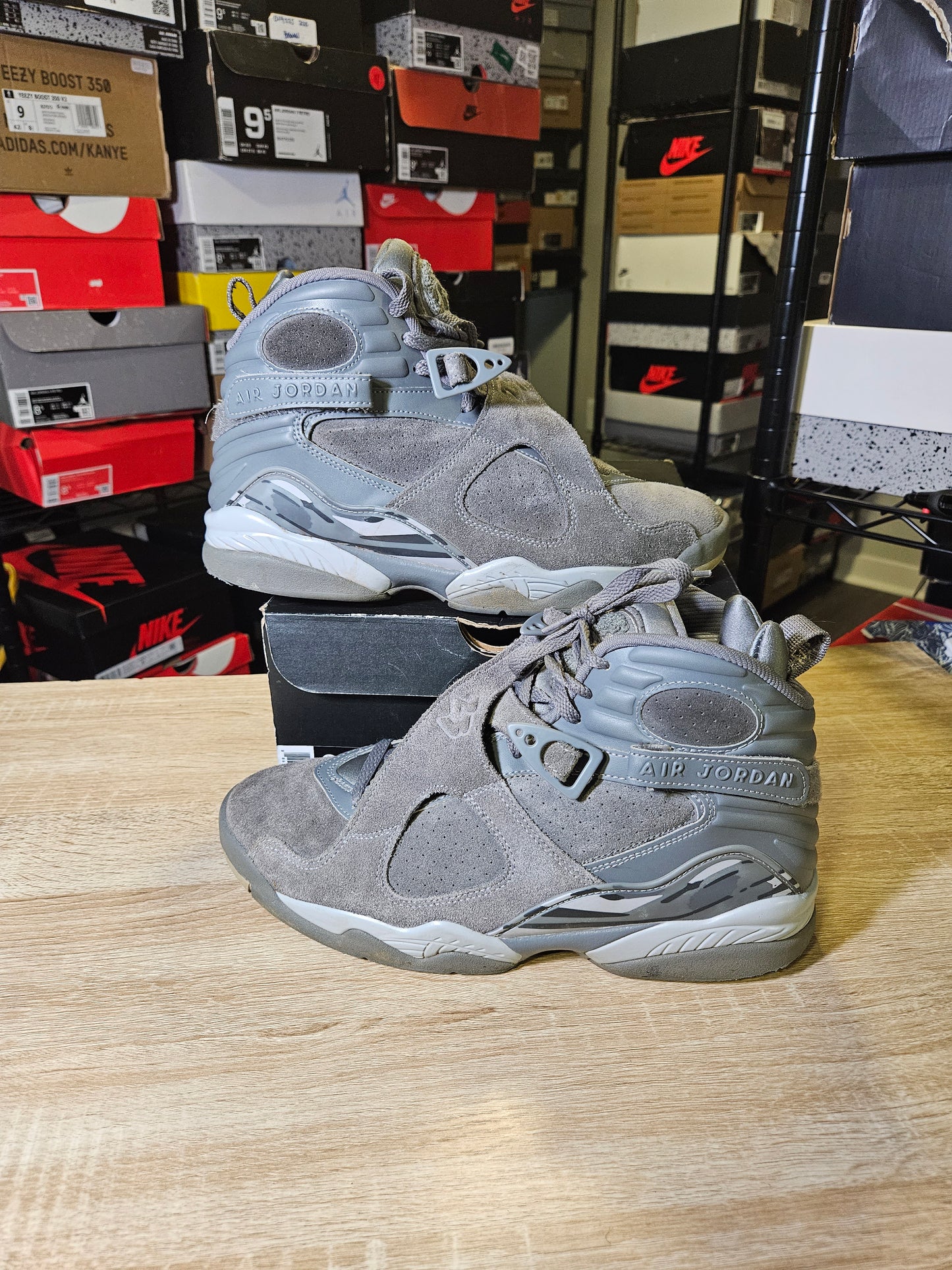 Size 9.5 - AJ 8 Retro Cool Grey
