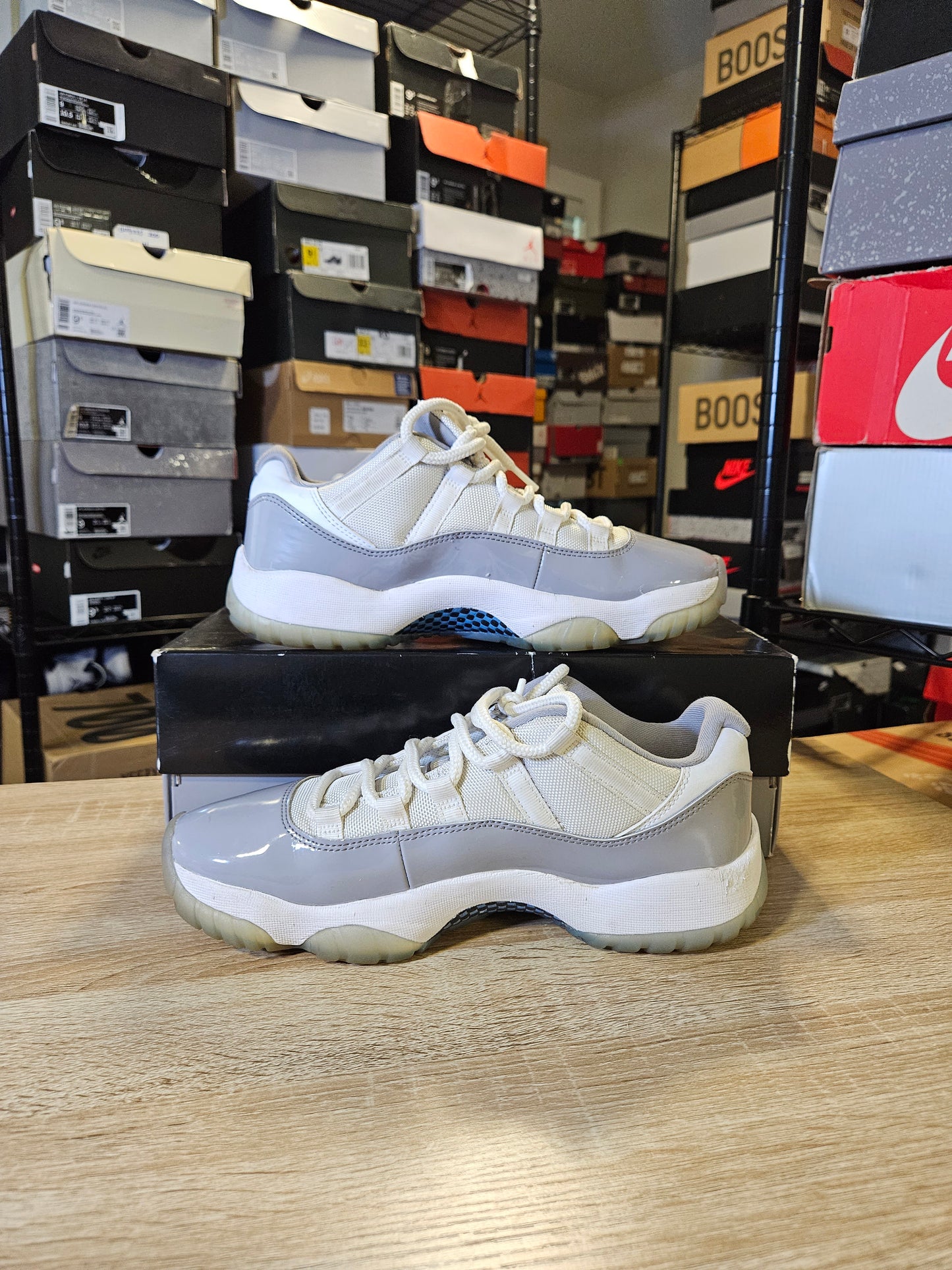 Size 8.5 - AJ 11 Retro Low Cement Grey