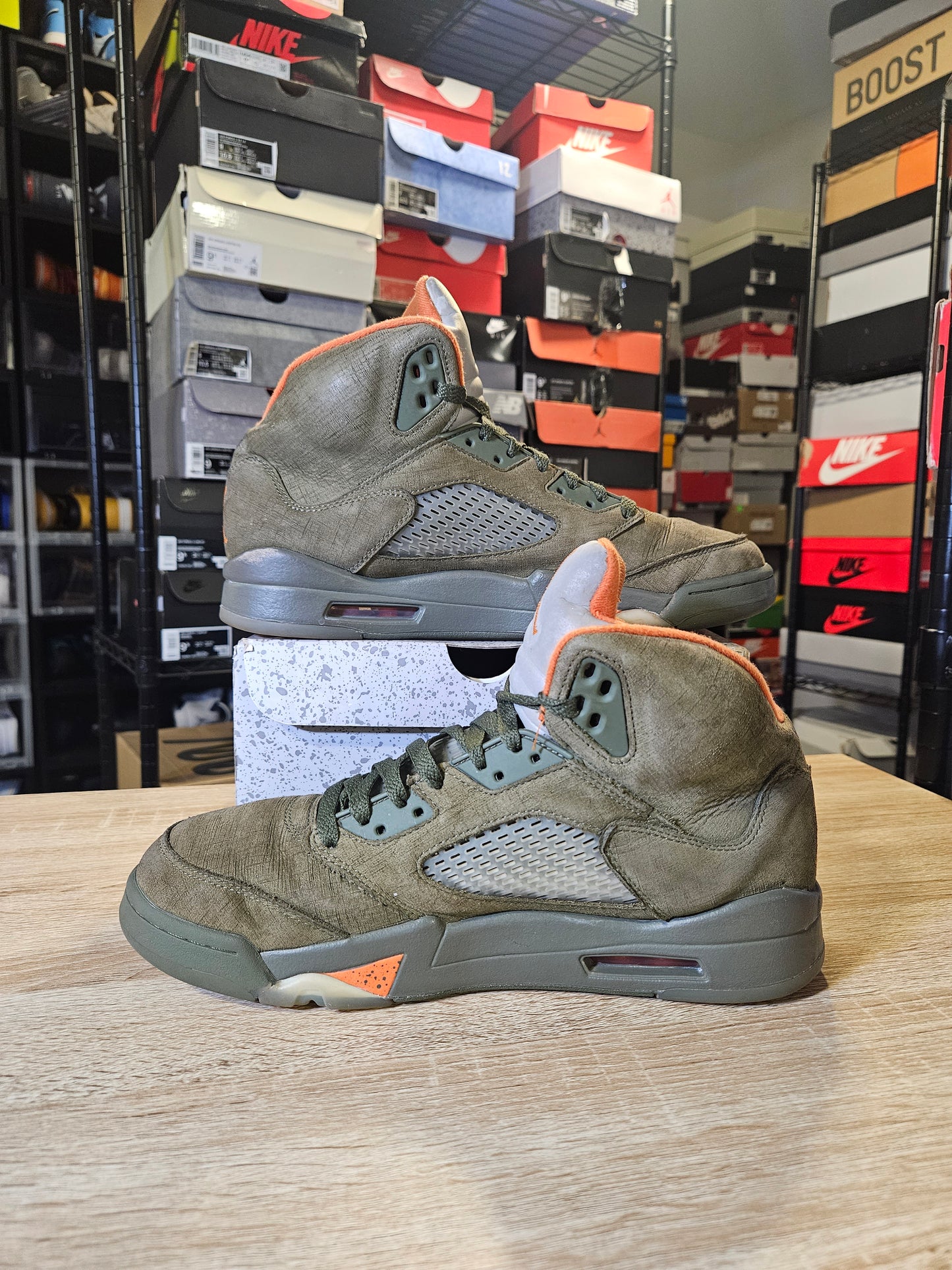 Size 10 - AJ 5 Olive