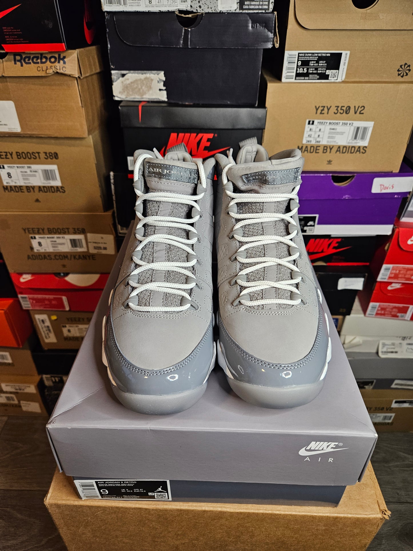 Size 9 - AJ 9 Retro 2025 Cool Grey
