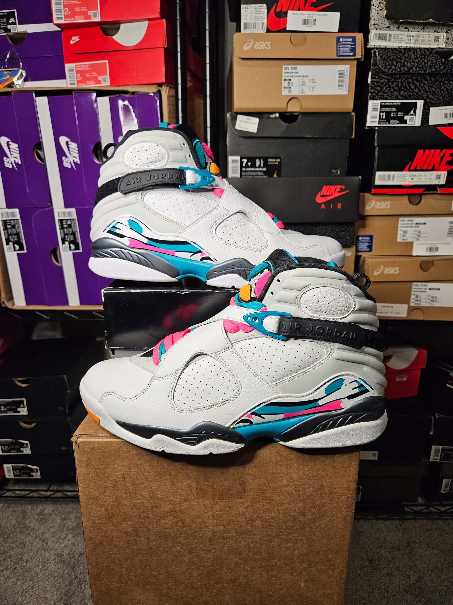 Size 10.5 - AJ 8 Retro South Beach