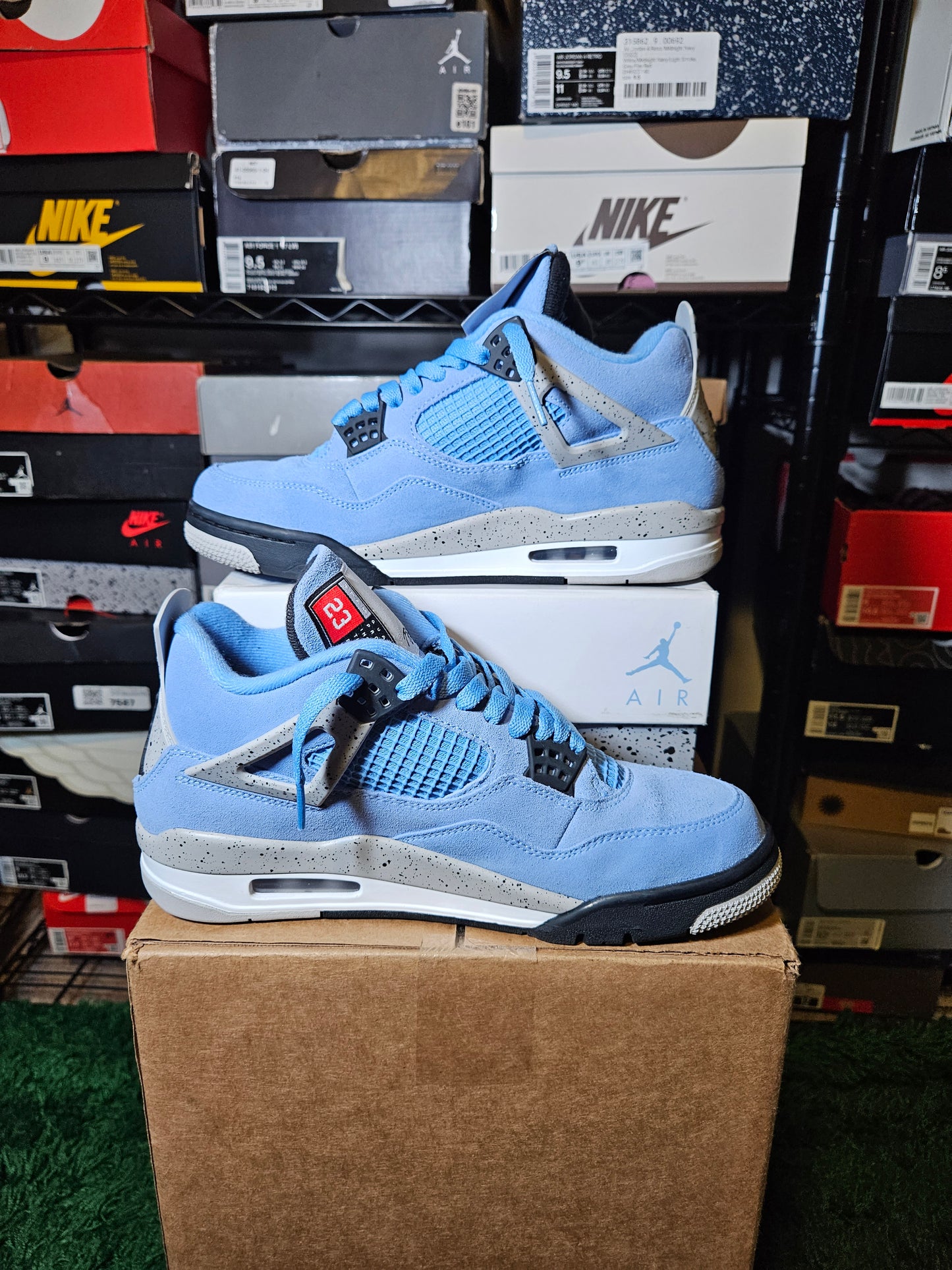 Size 8.5 - AJ 4 Retro Mid University Blue