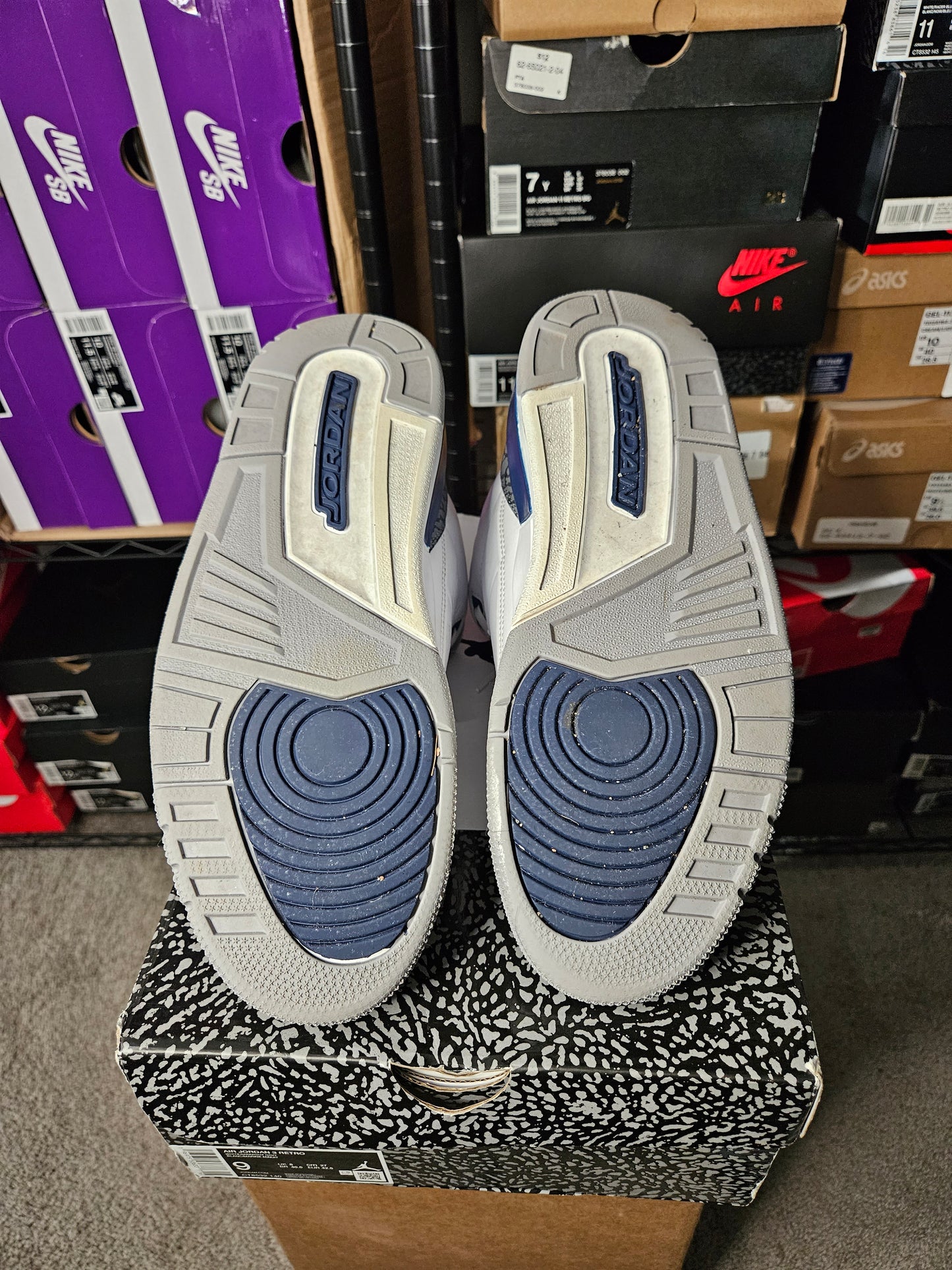 Size 9 - AJ 3 Retro Midnight Navy