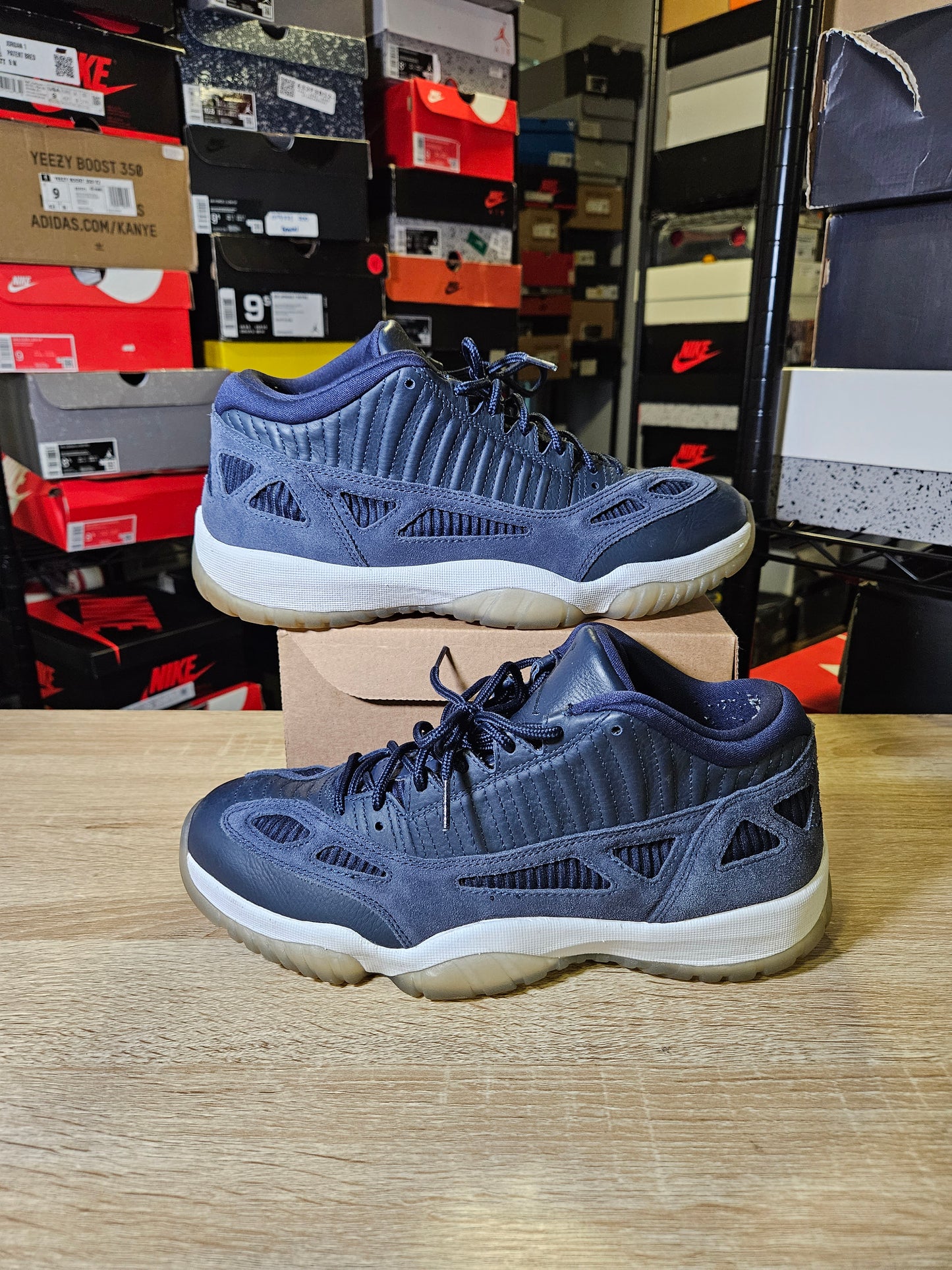 Size 10 - AJ 11 Retro IE Low Obsidian