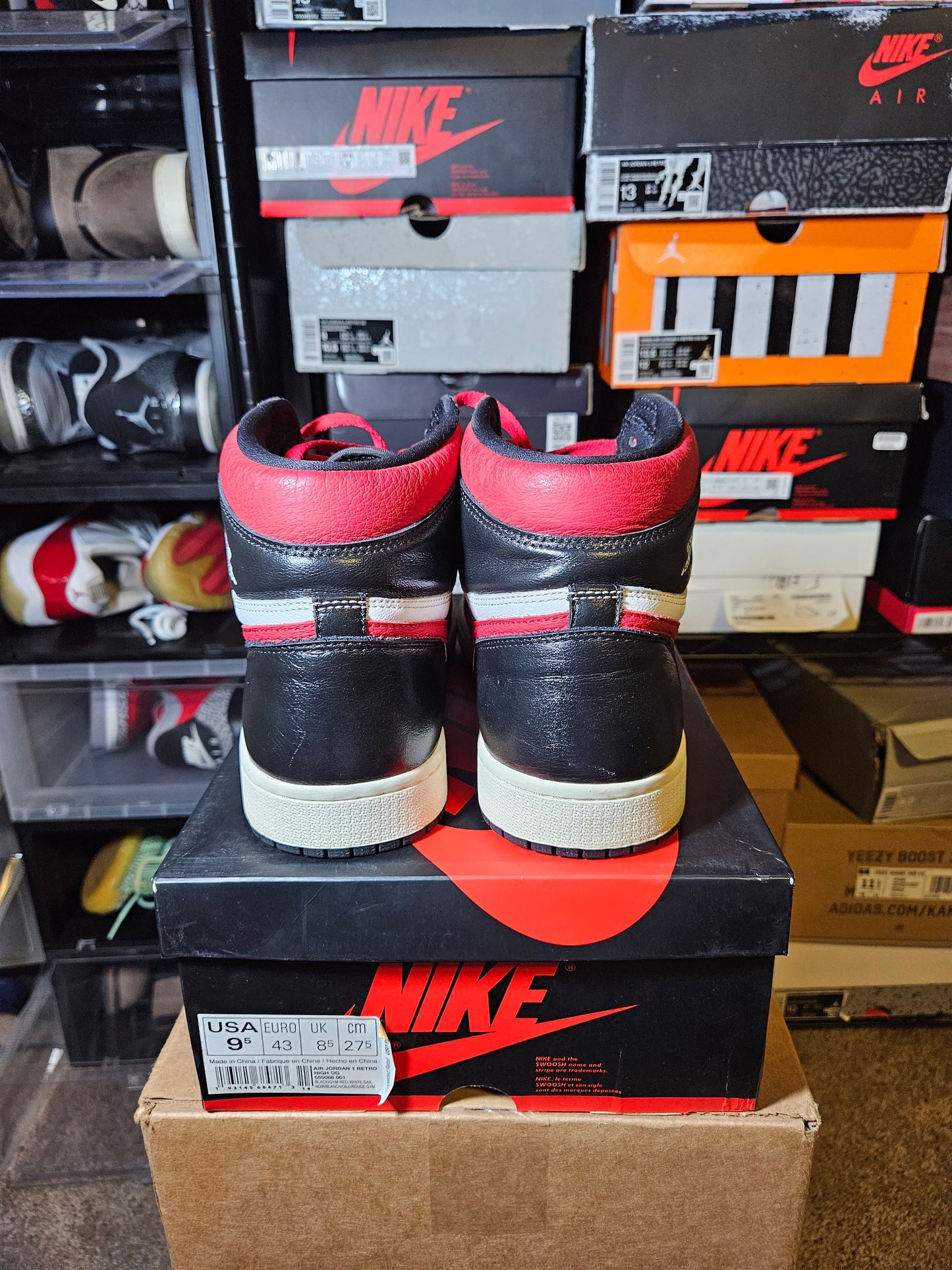 Size 9.5 - AJ 1 Retro High OG Gym Red 2019