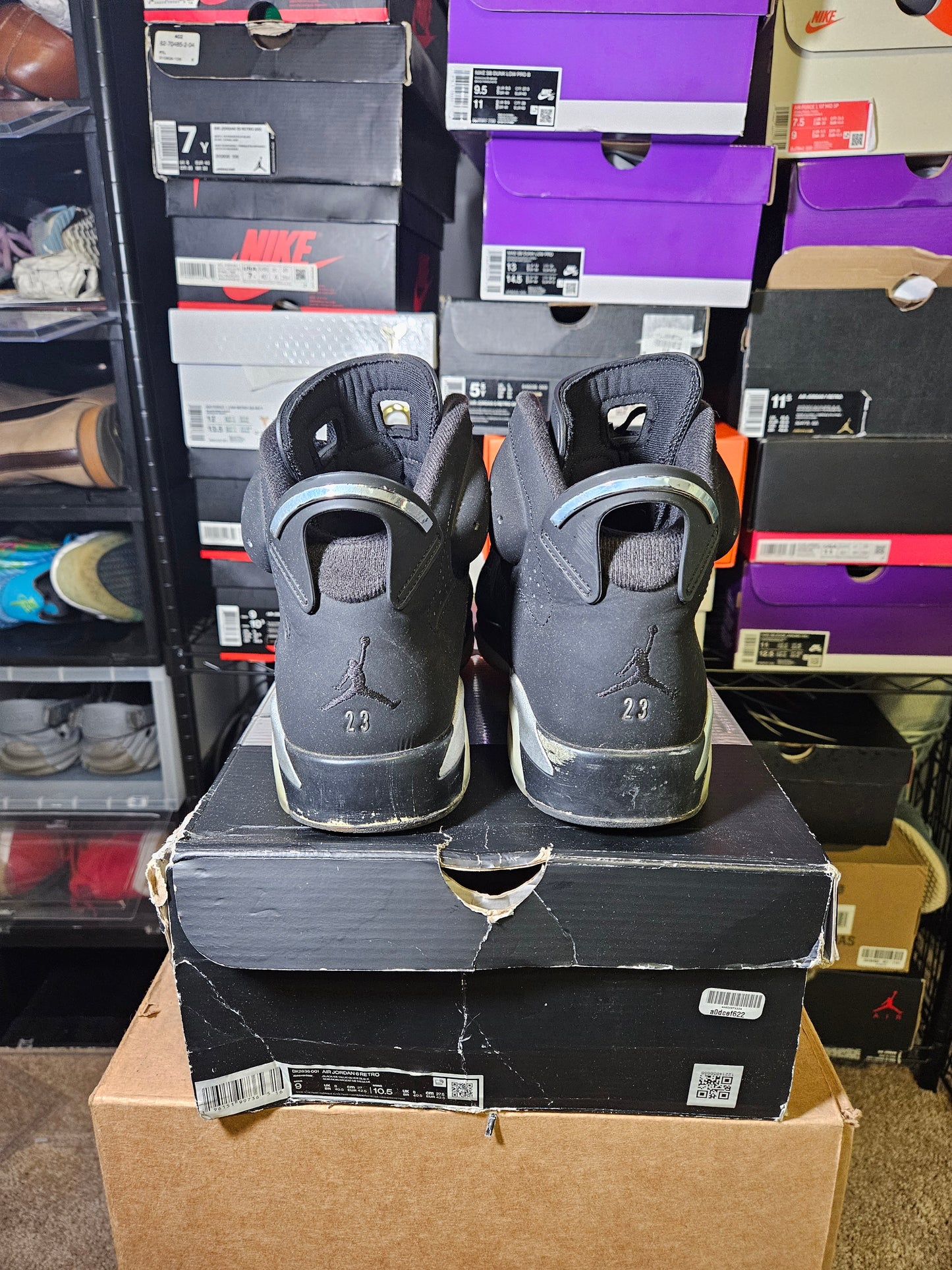 Size 9 - AJ 6 Retro Mid Chrome