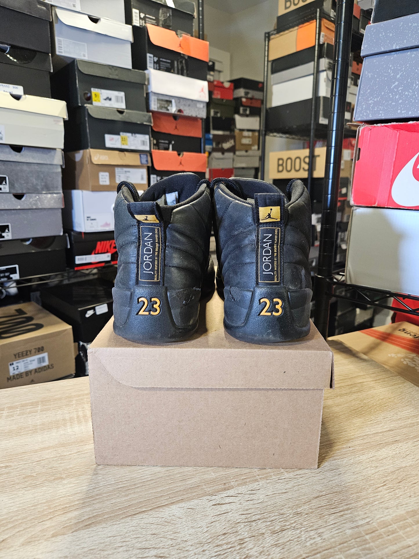 Size 9.5 - AJ 12 Retro Mid Black Taxi