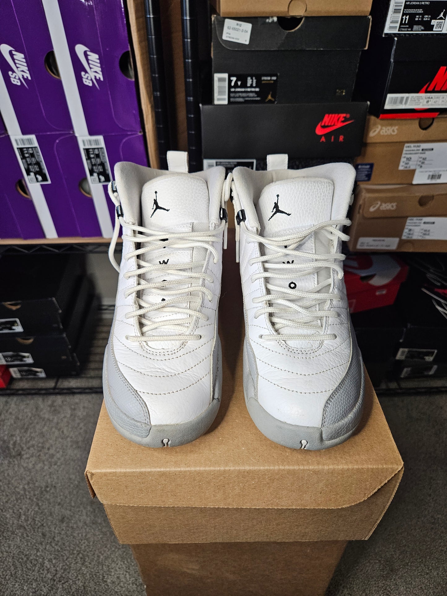 Size 7 - AJ 12 Retro Wolf Grey