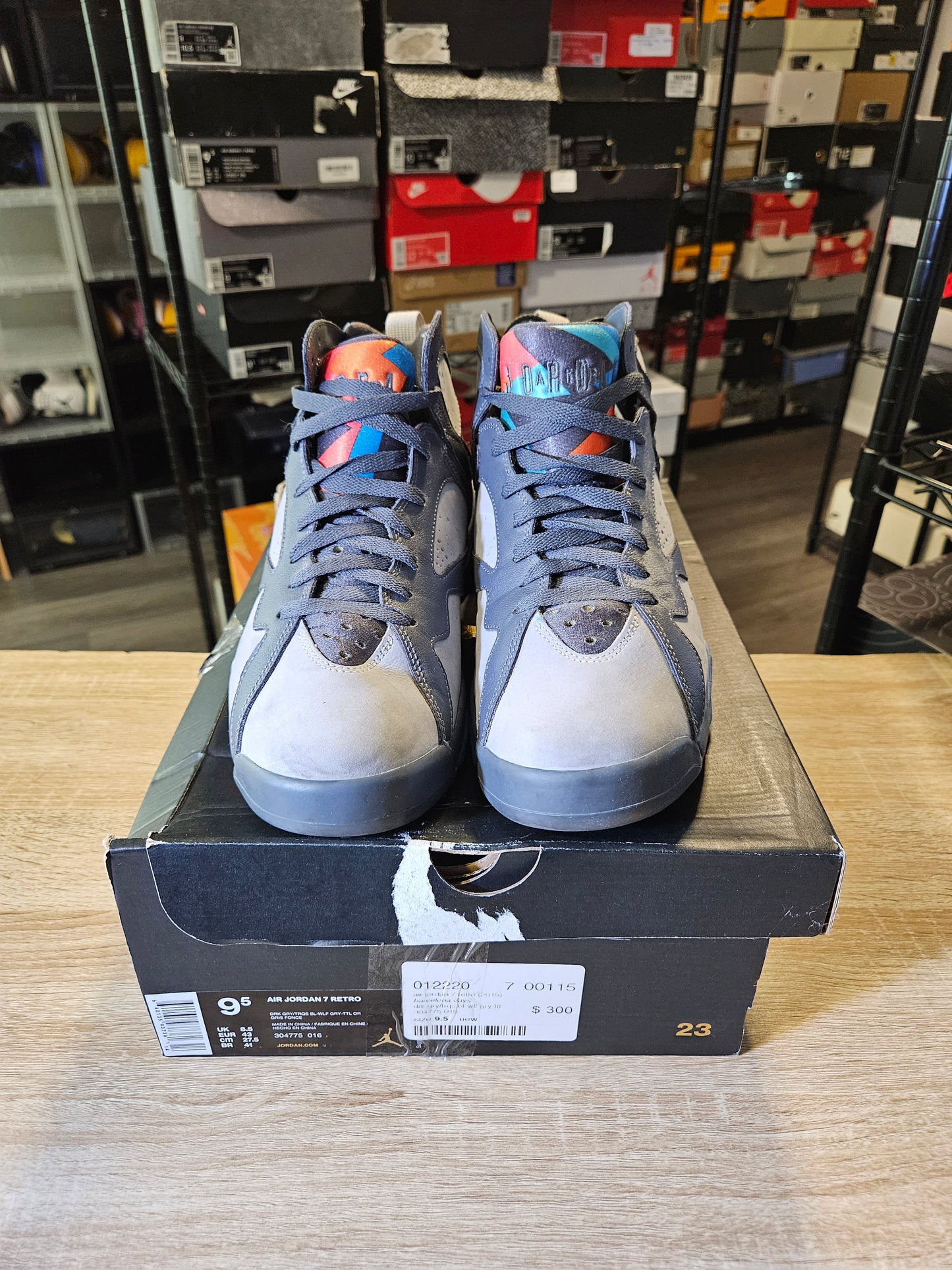 Size 9.5 - AJ 7 Retro Barcelona Days