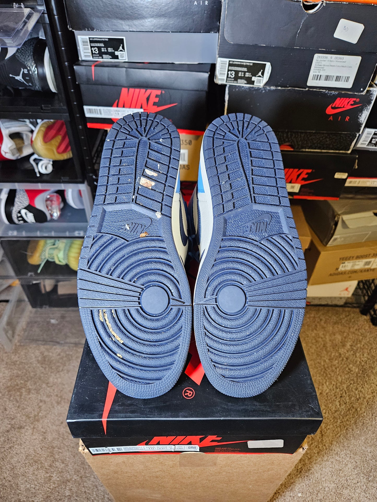 Size 10.5 - AJ 1 Retro OG High Obsidian UNC 2019