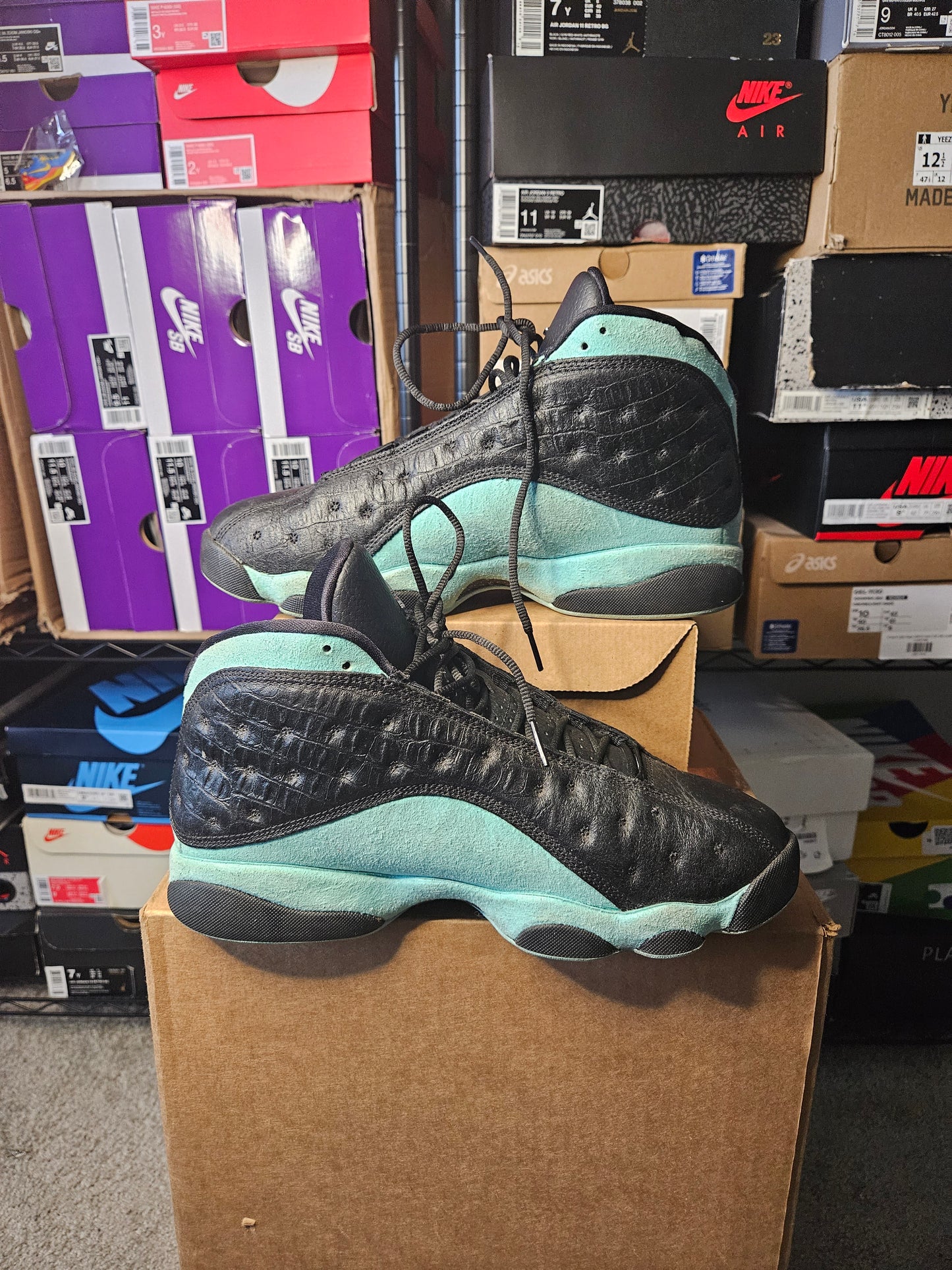 Size 10.5 - AJ 13 Retro Island Green