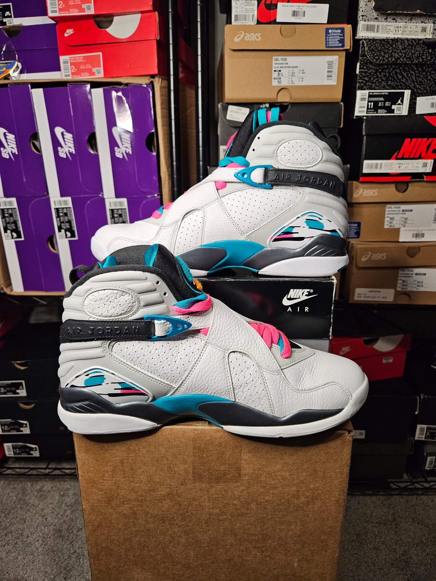 Size 10.5 - AJ 8 Retro South Beach
