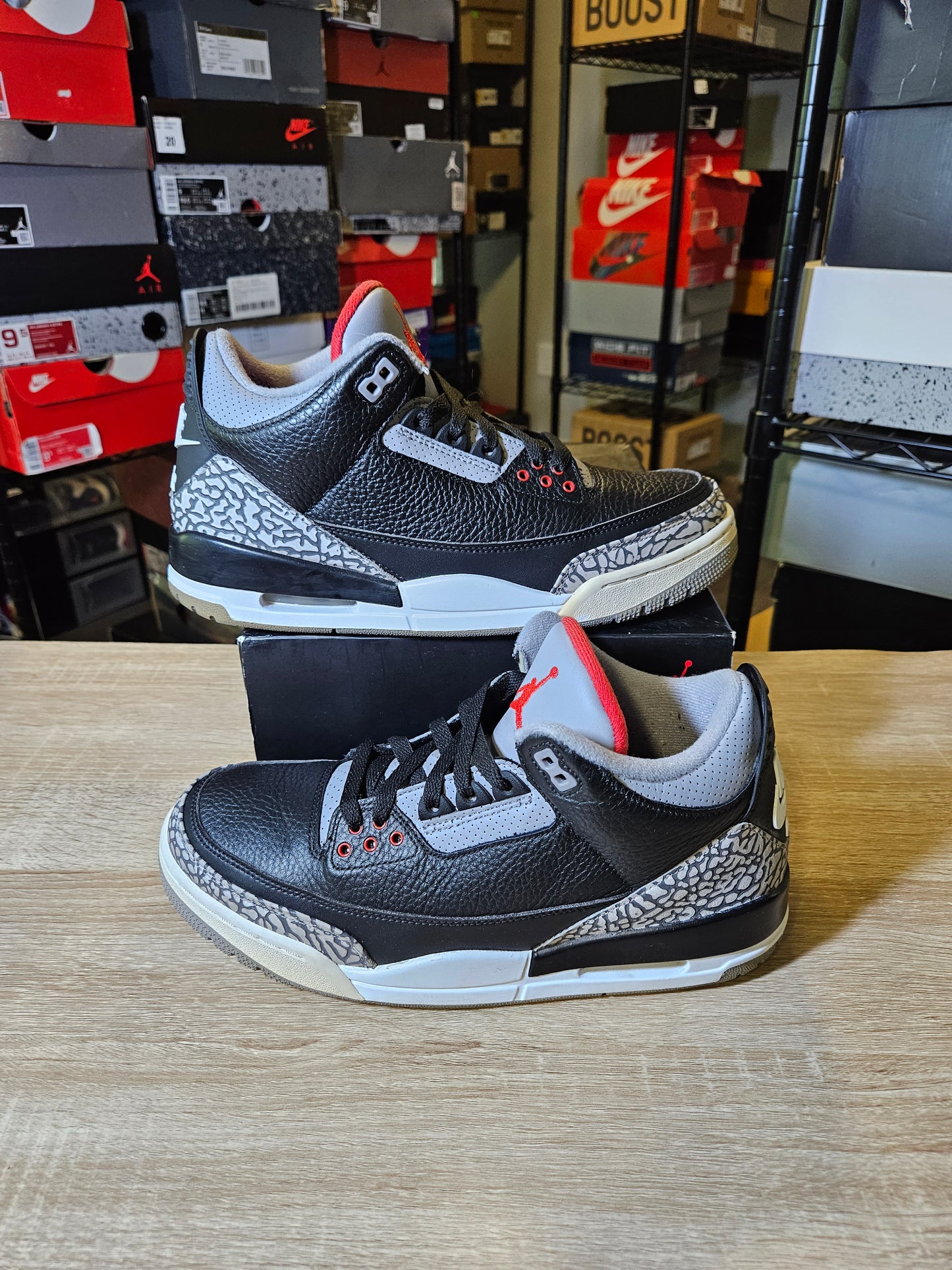 Size 9.5 - AJ 3 Retro OG Mid Black Cement