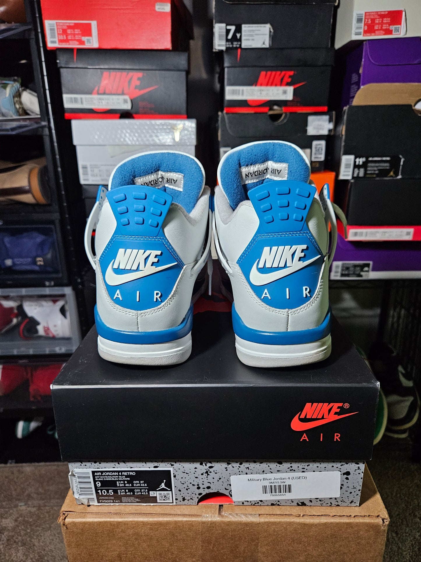 Size 9 - AJ 4 Retro 2024 Military Blue