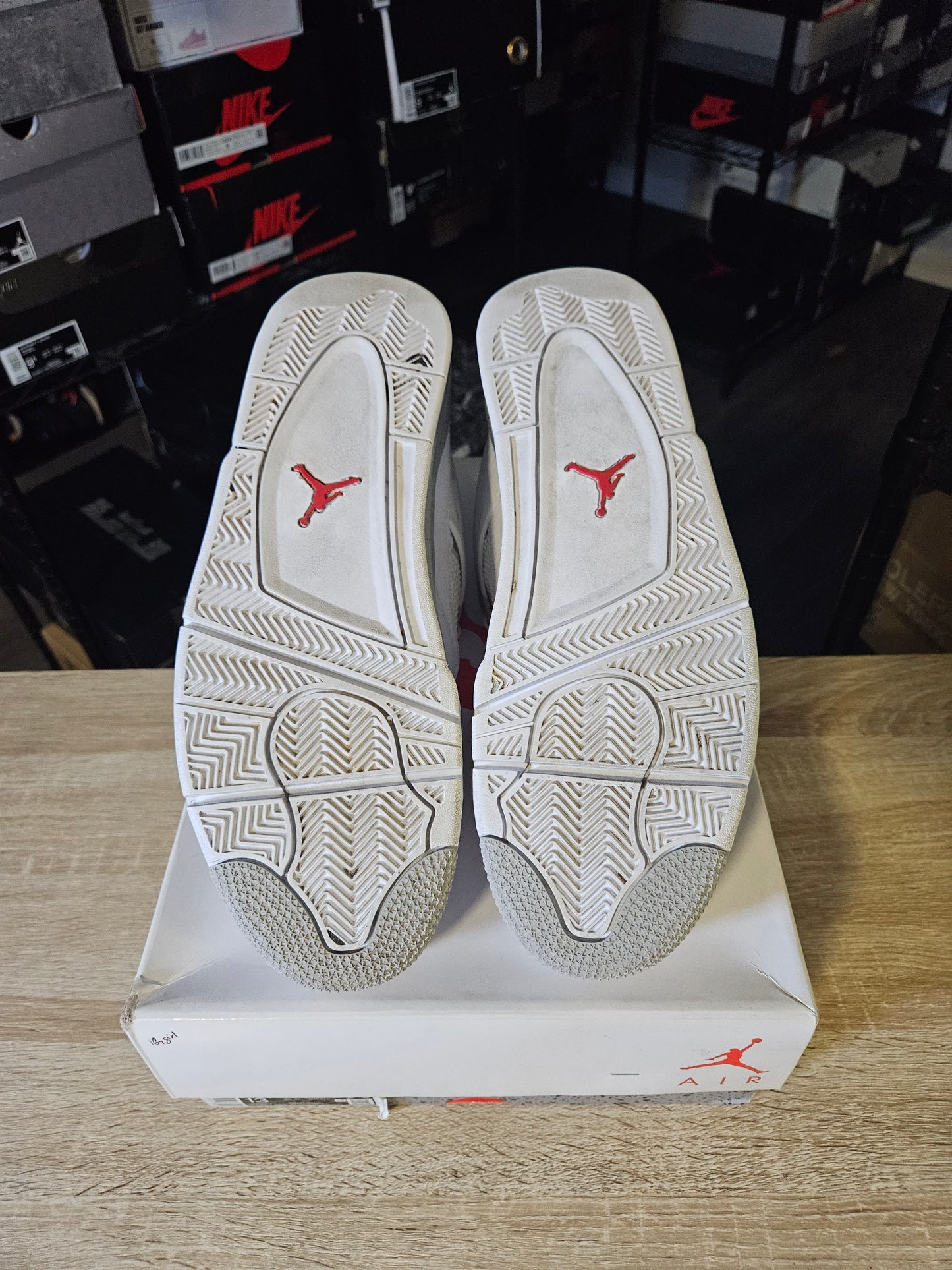 Size 13 - AJ 4 Retro Mid White Oreo
