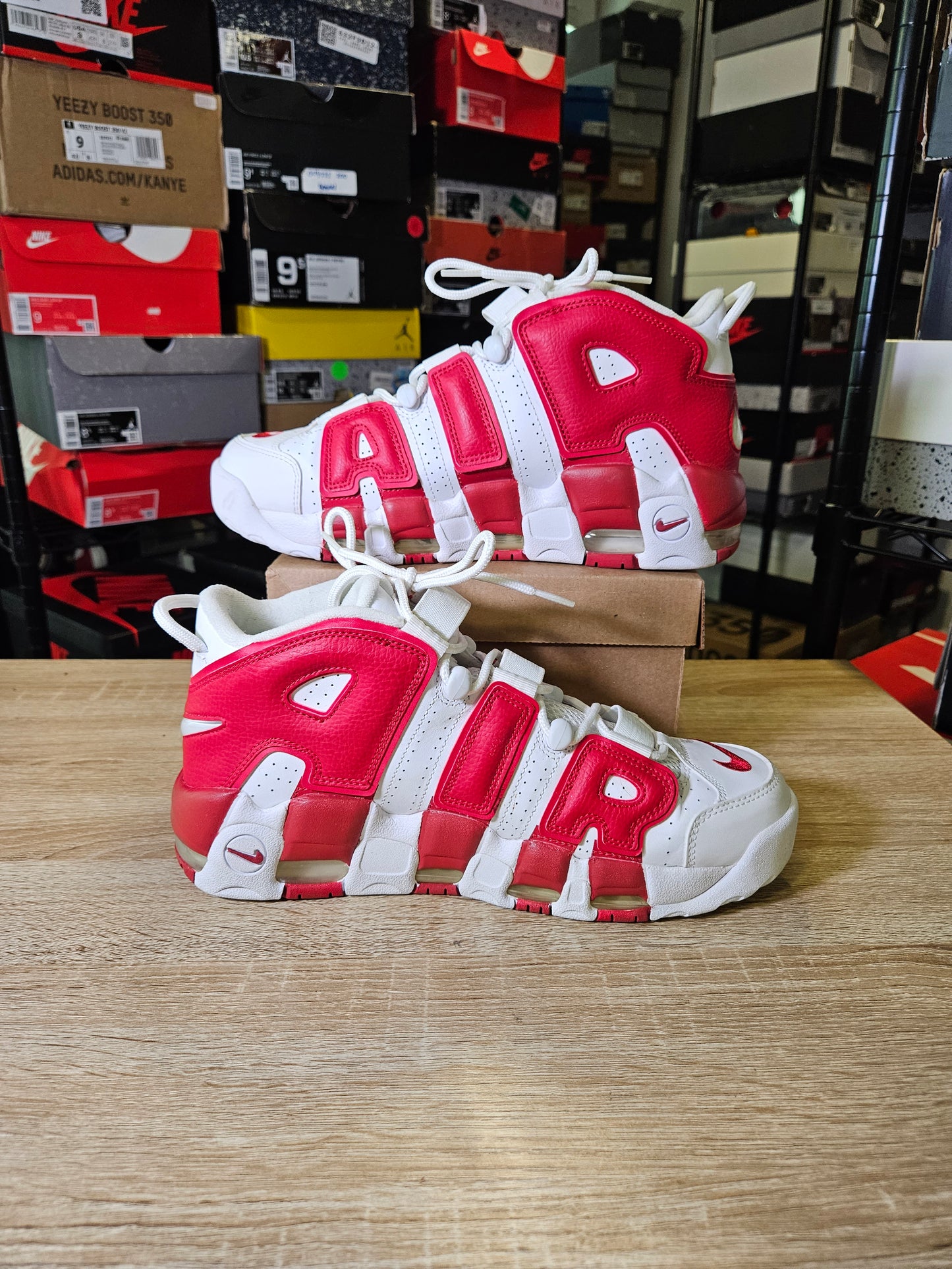 Size 9 - Air More Uptempo White Red