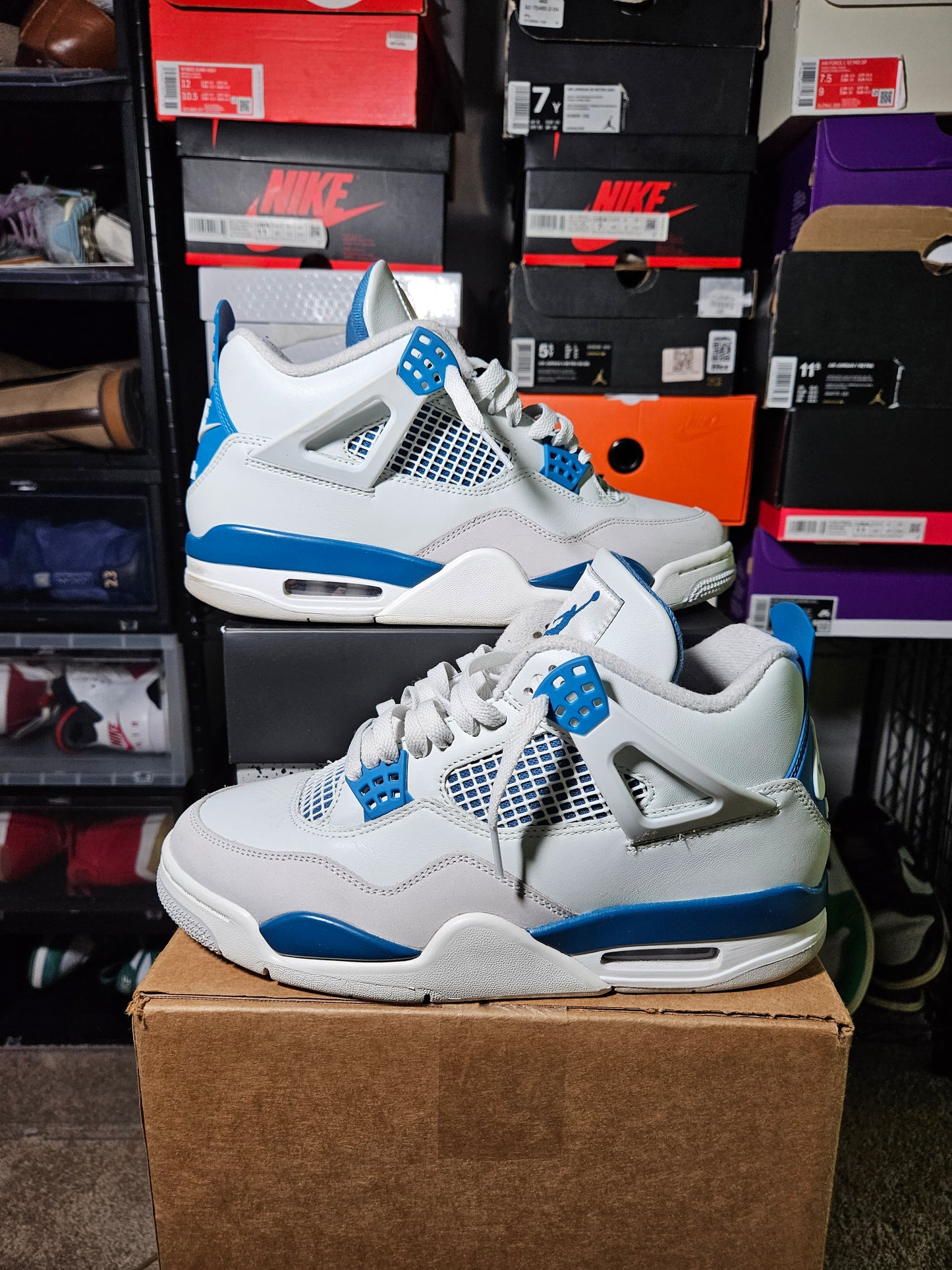 Size 9 - AJ 4 Retro 2024 Military Blue