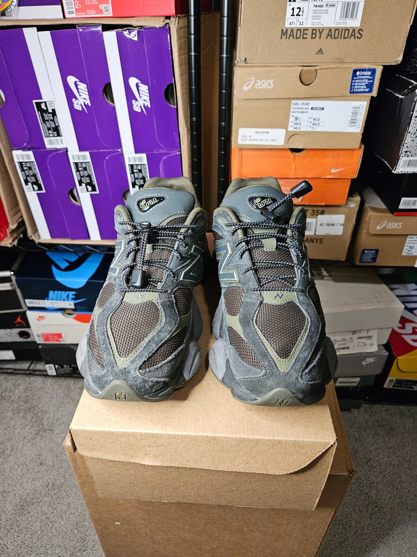 Size 10 - New Balance 9060 Blacktop Dark Moss