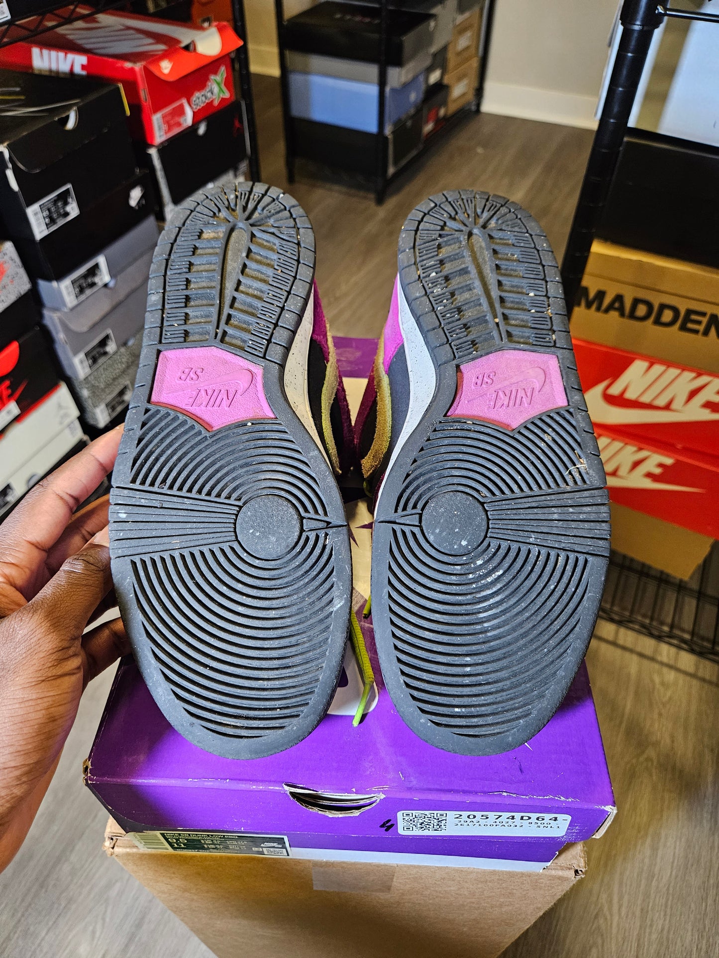 Size 9.5 - Dunk Pro SB Low Red Plum