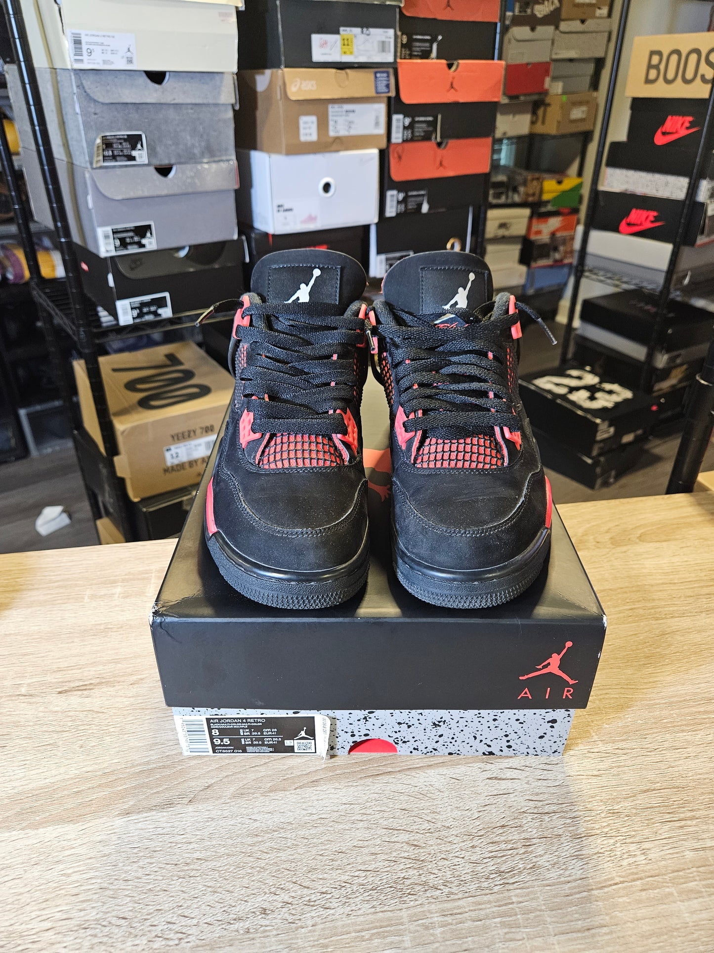 Size 8 - AJ 4 Retro Mid Red Thunder