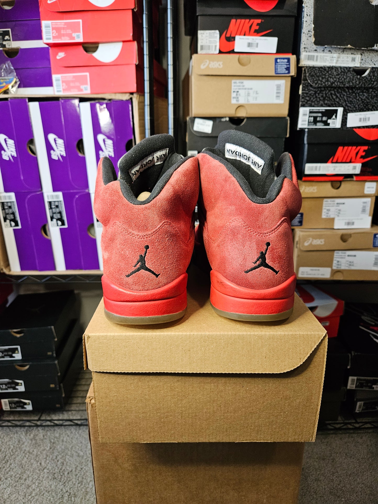 Size 10.5 - AJ 5 Retro Red Suede