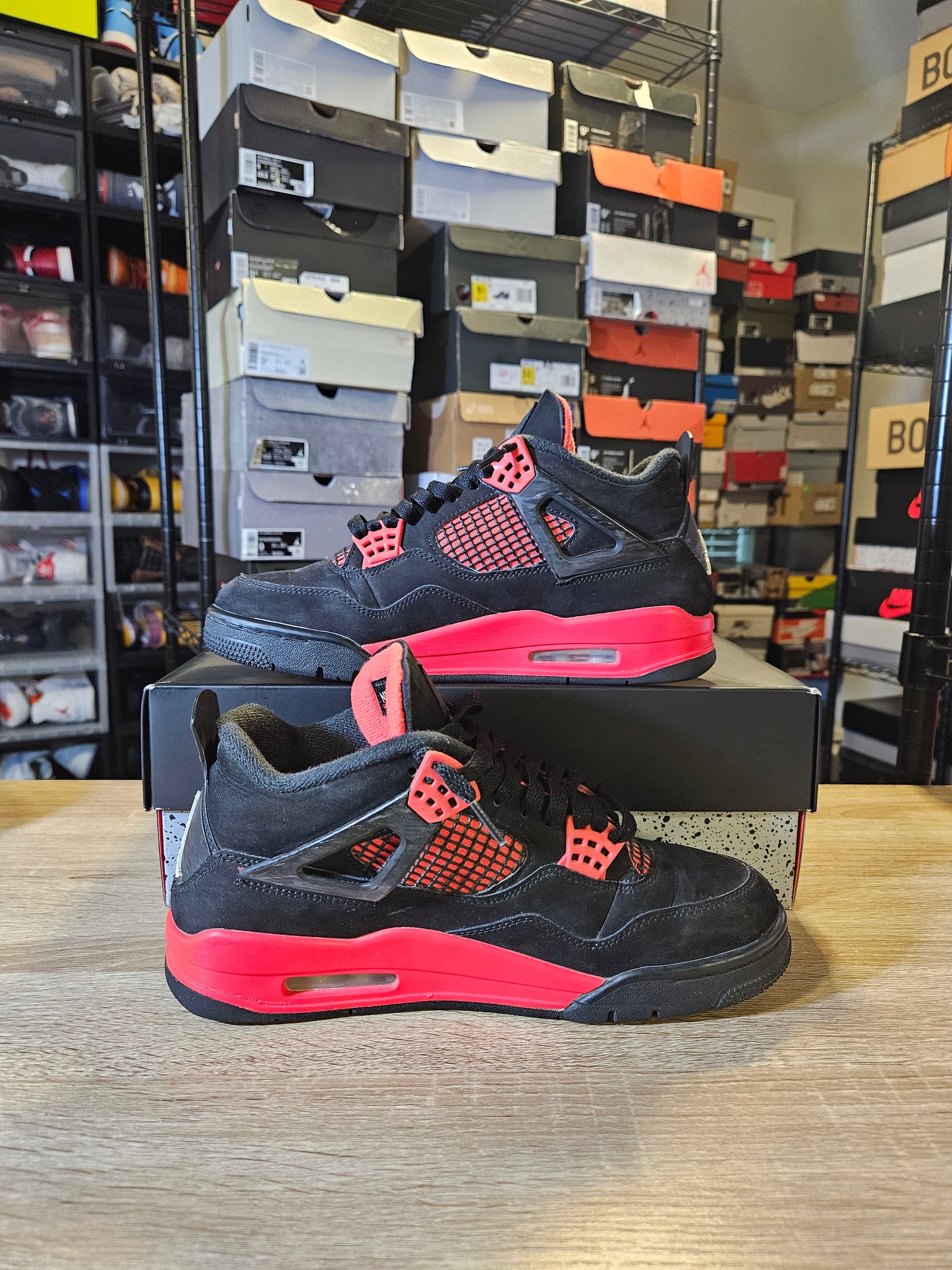 Size 8 - AJ 4 Retro Mid Red Thunder