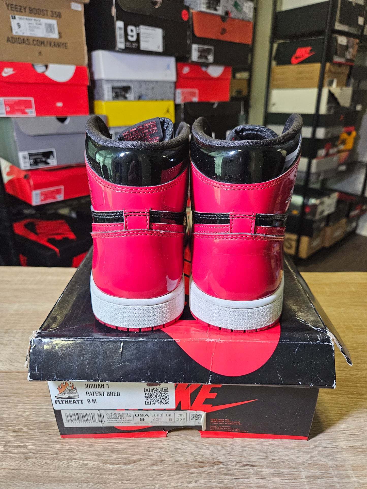 Size 9 - AJ 1 Retro OG High Patent Bred