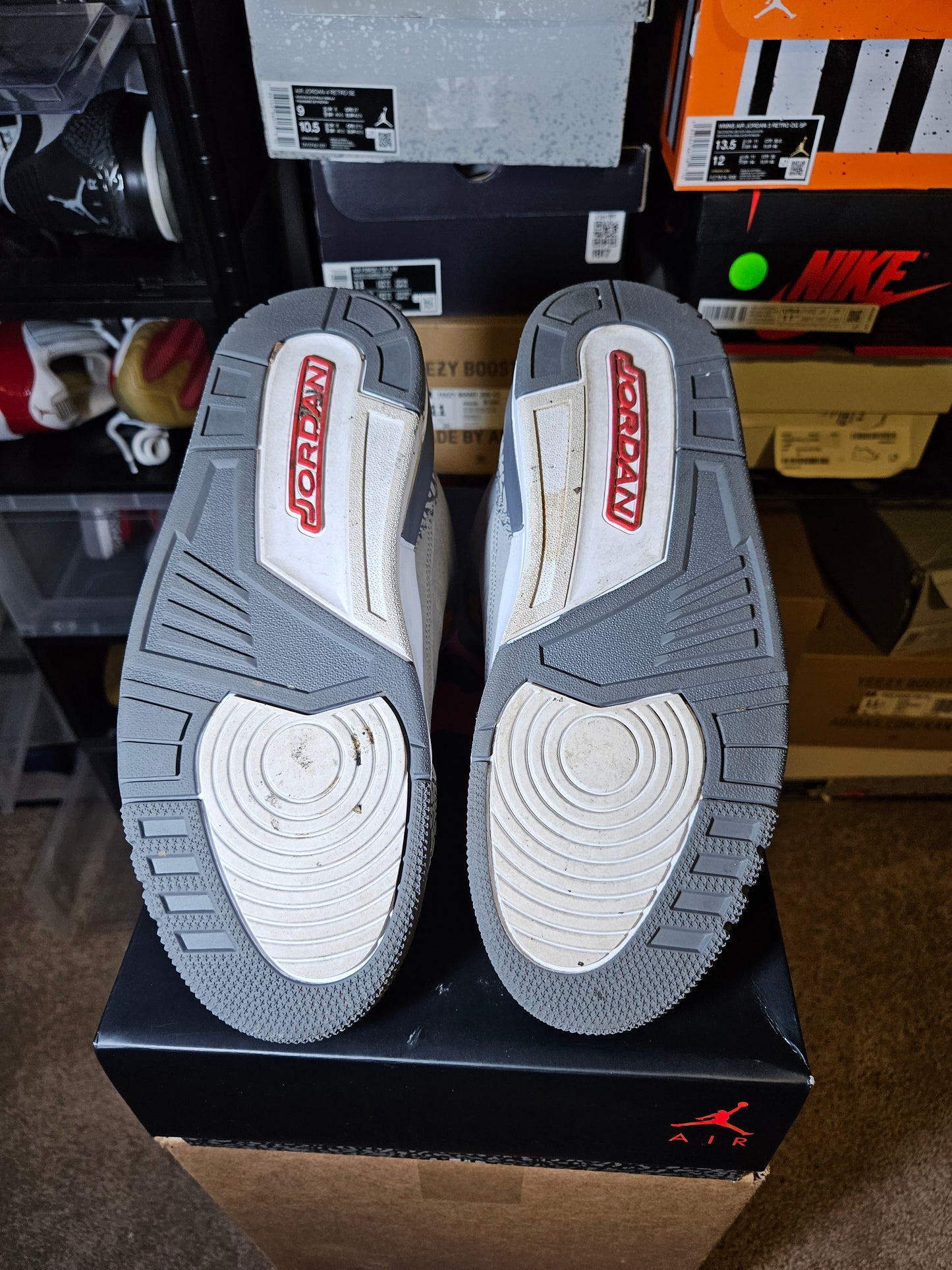 Size 9 - AJ 3 Retro Mid Cool Grey