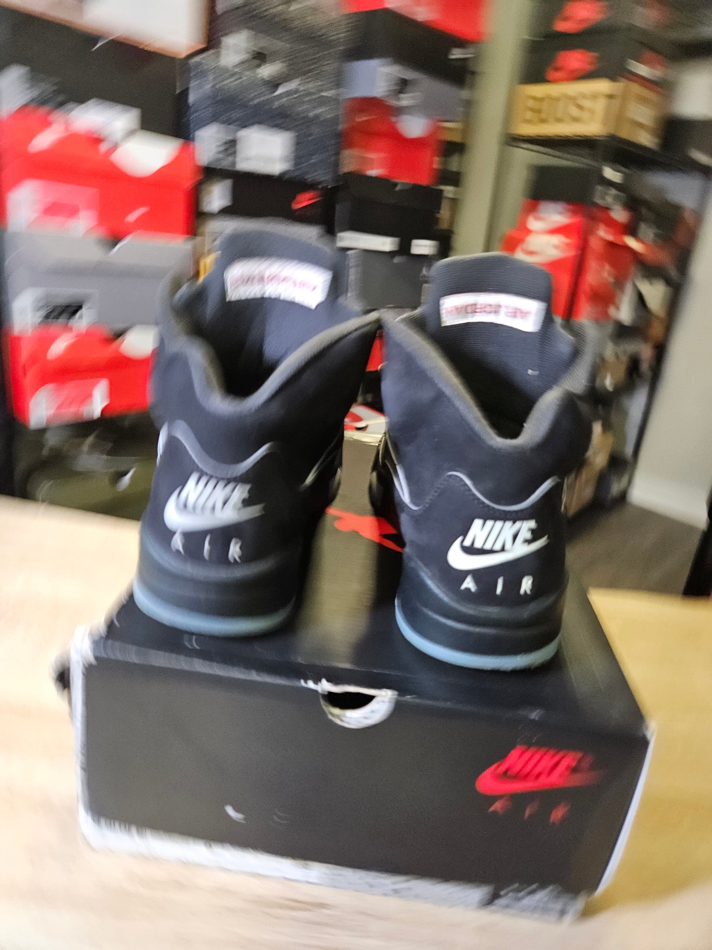 Size 9 - AJ 5 Retro OG Black Metallic Reimagined