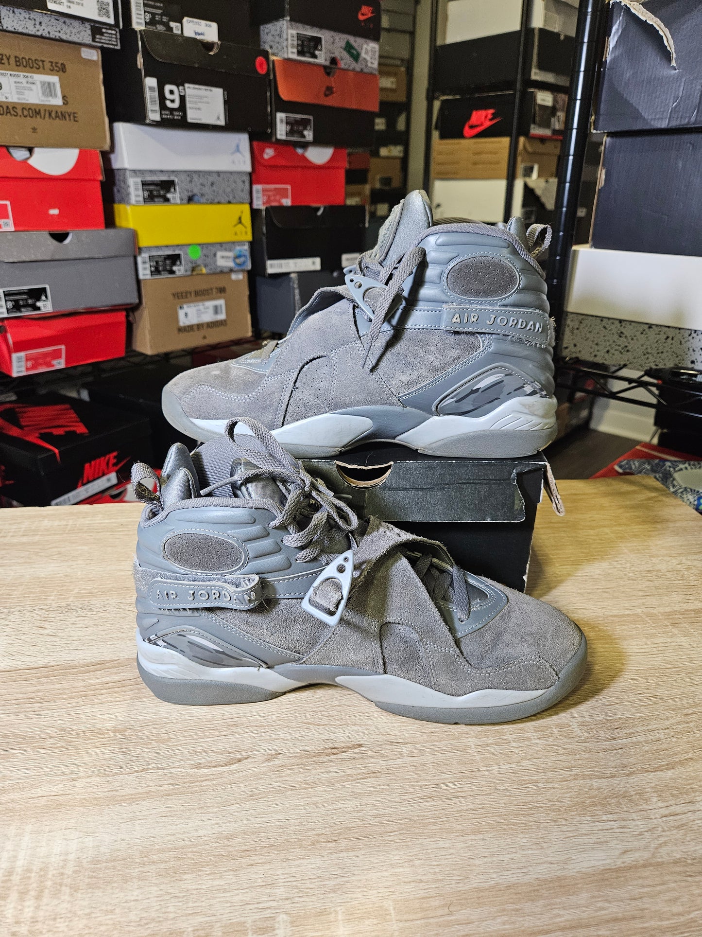 Size 9.5 - AJ 8 Retro Cool Grey